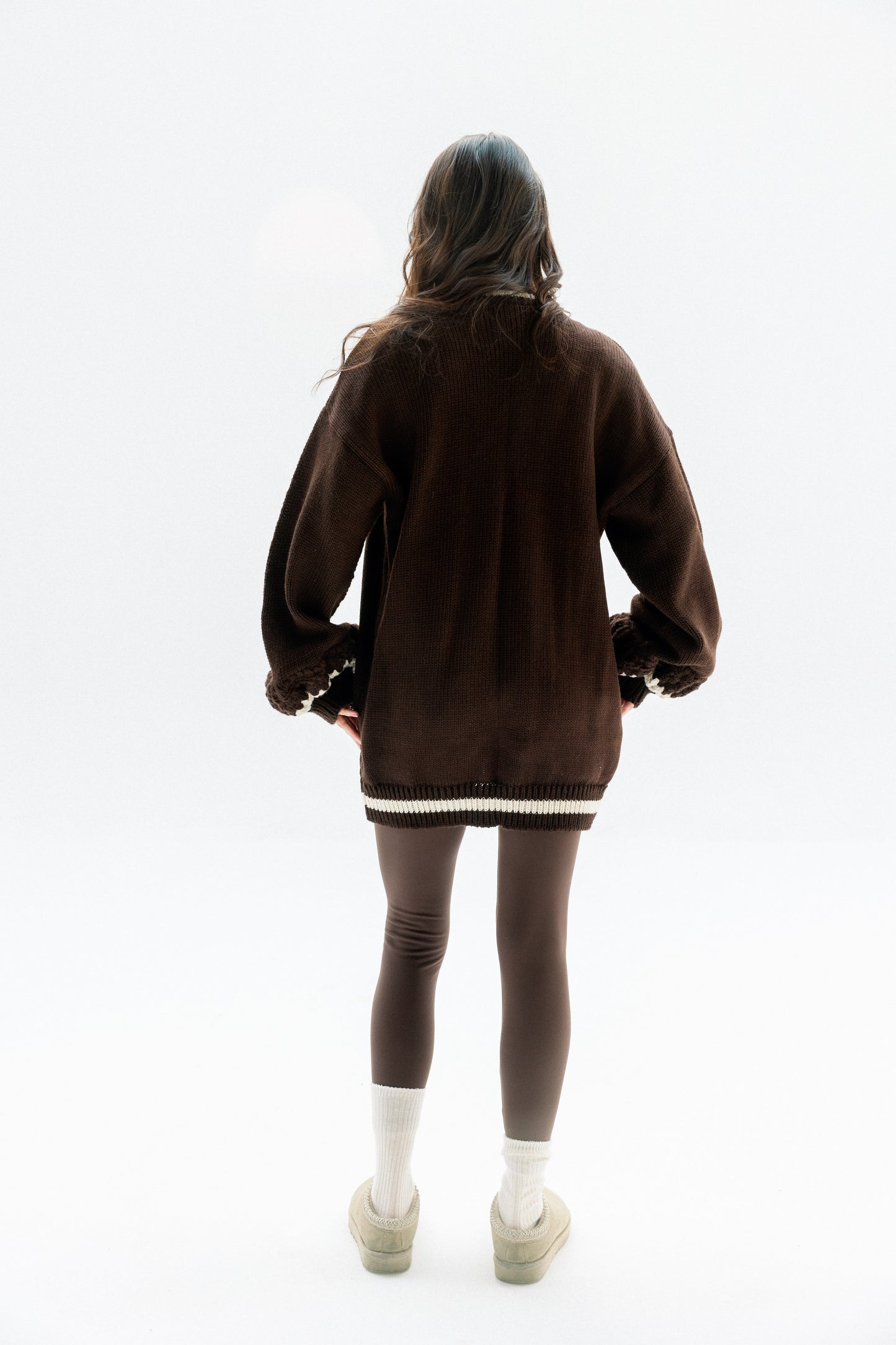 (Pre-Order) The Aura Cardigan in Brown