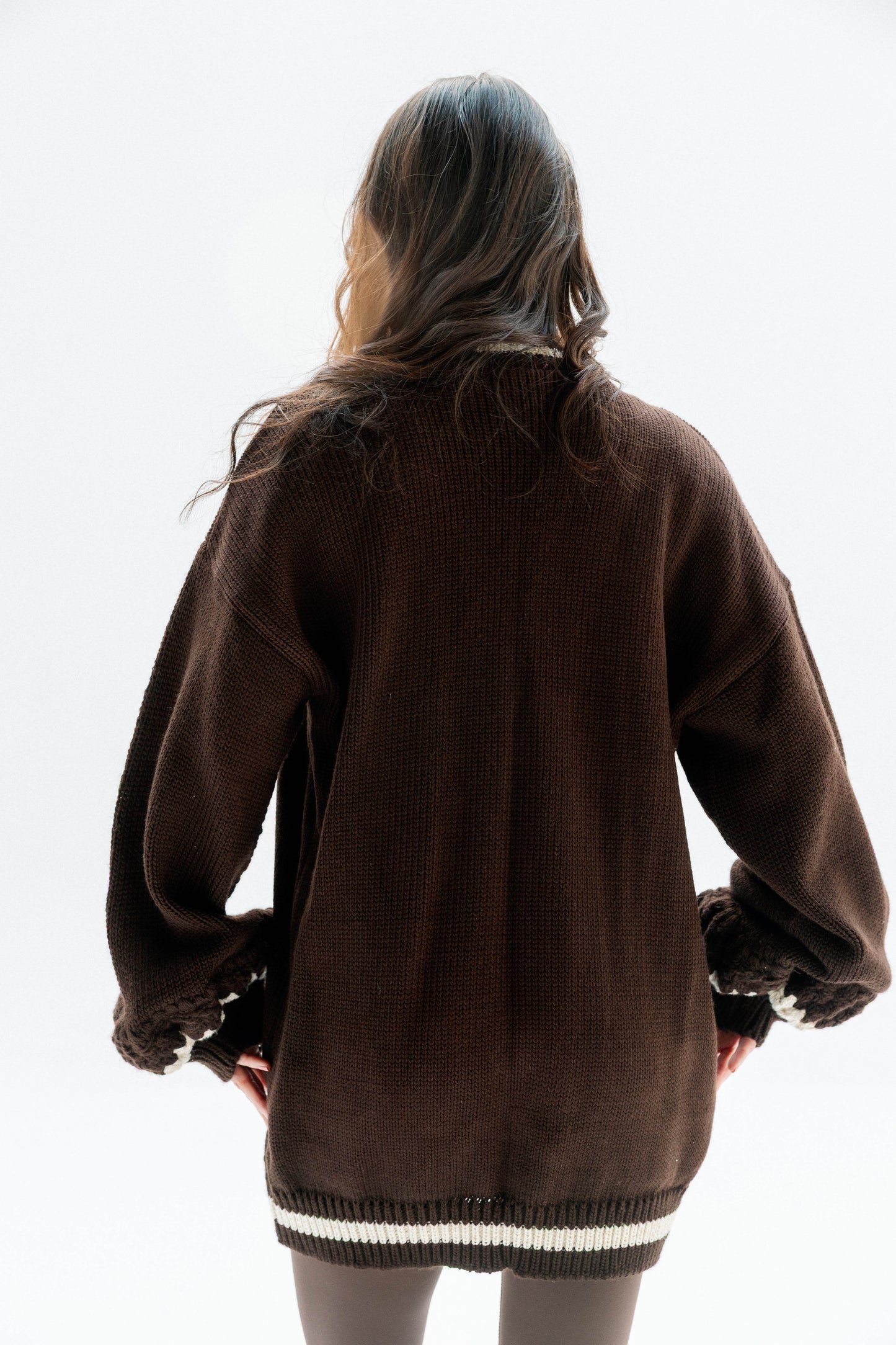(Pre-Order) The Aura Cardigan in Brown