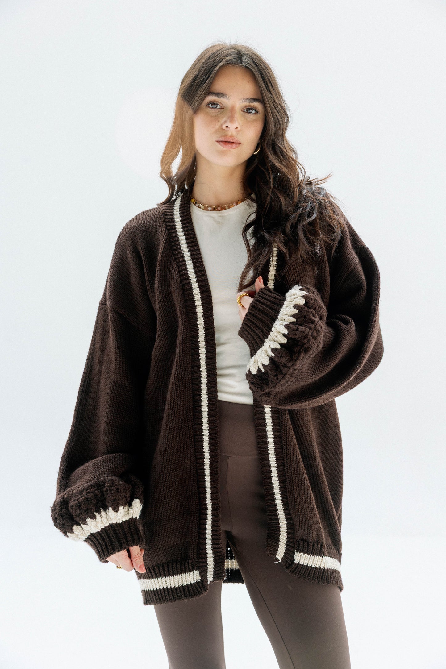 (Pre-Order) The Aura Cardigan in Brown