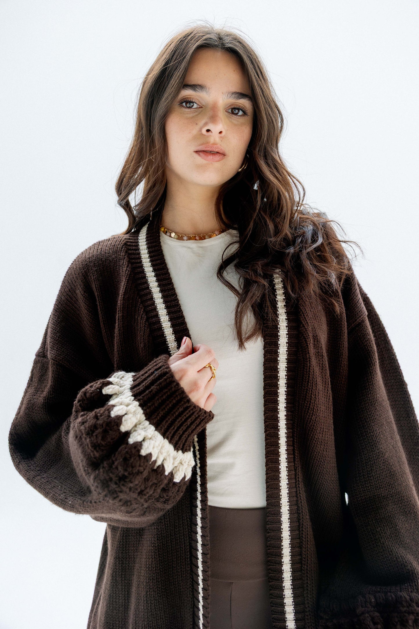 (Pre-Order) The Aura Cardigan in Brown