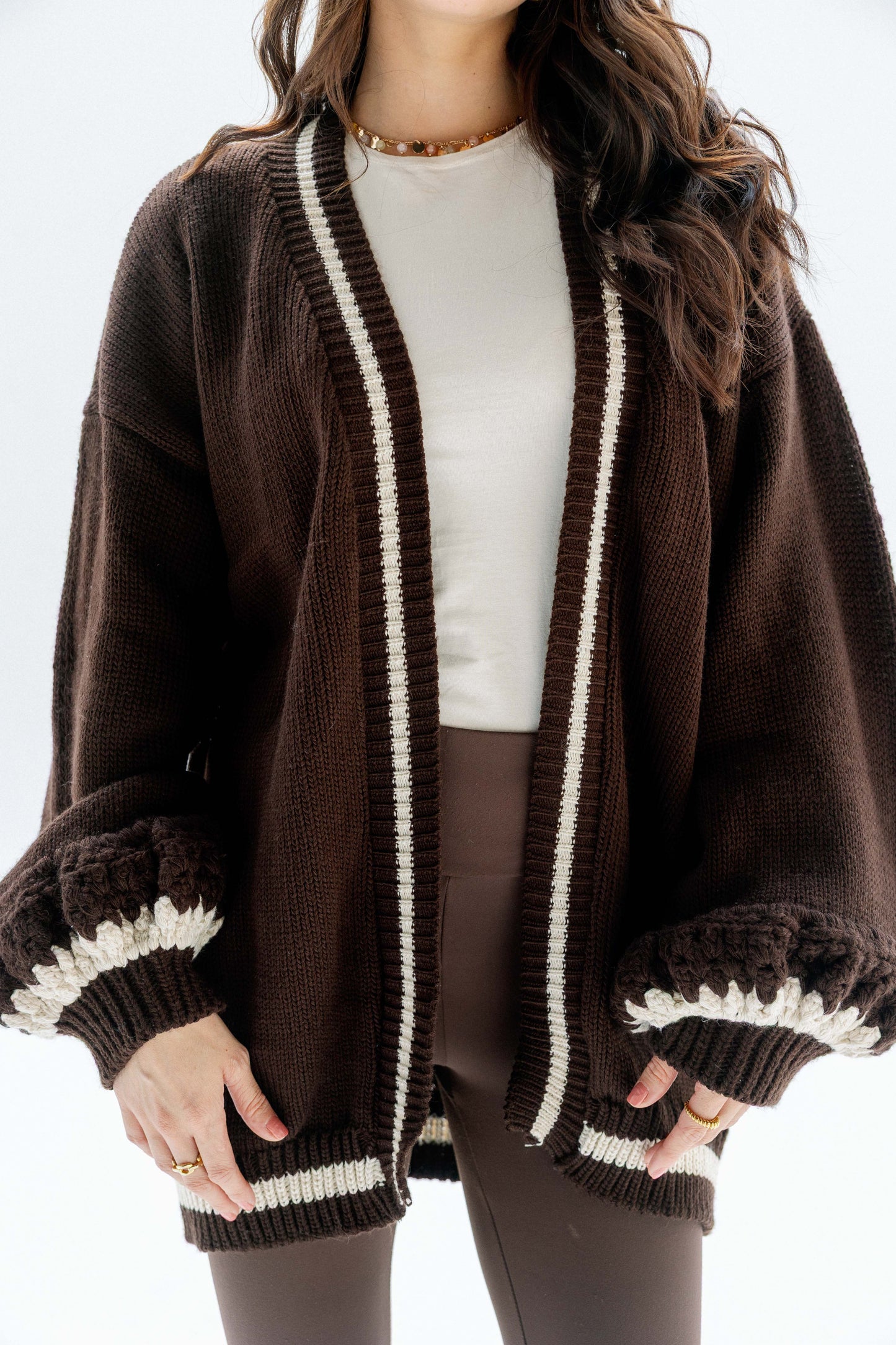 (Pre-Order) The Aura Cardigan in Brown