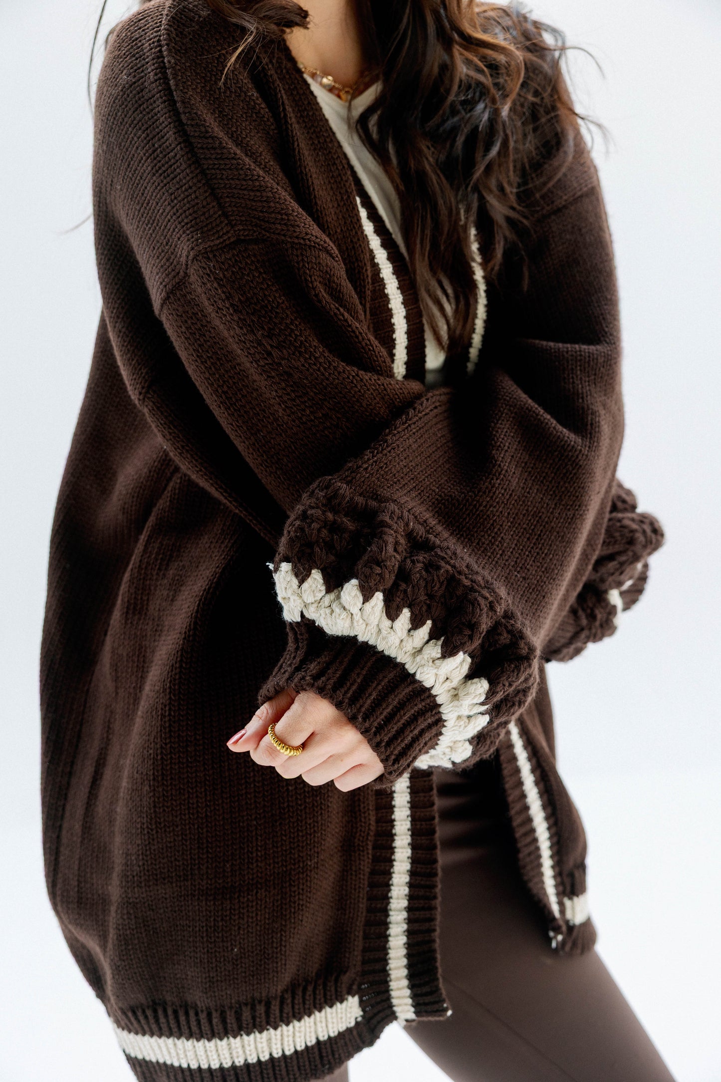(Pre-Order) The Aura Cardigan in Brown