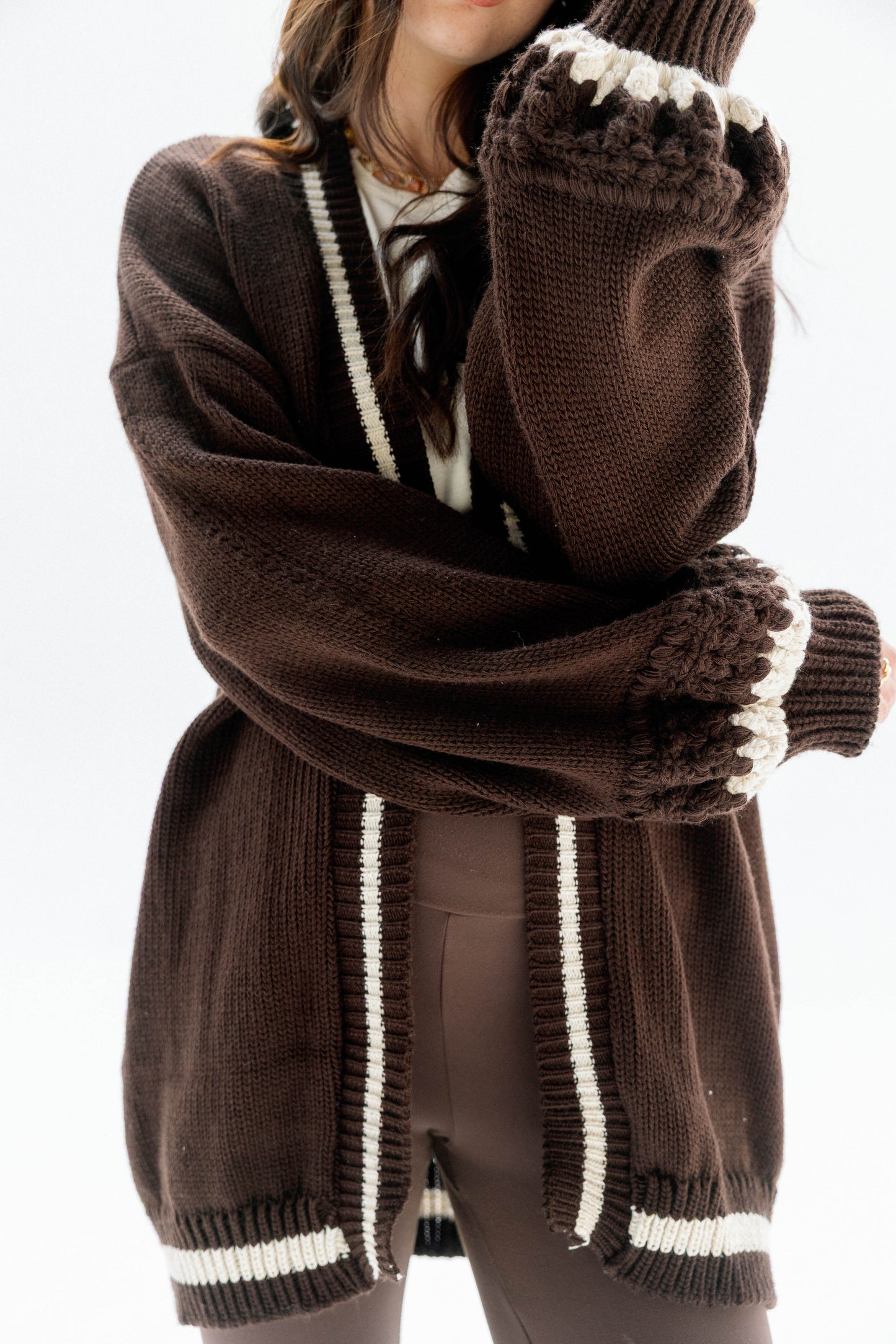 (Pre-Order) The Aura Cardigan in Brown