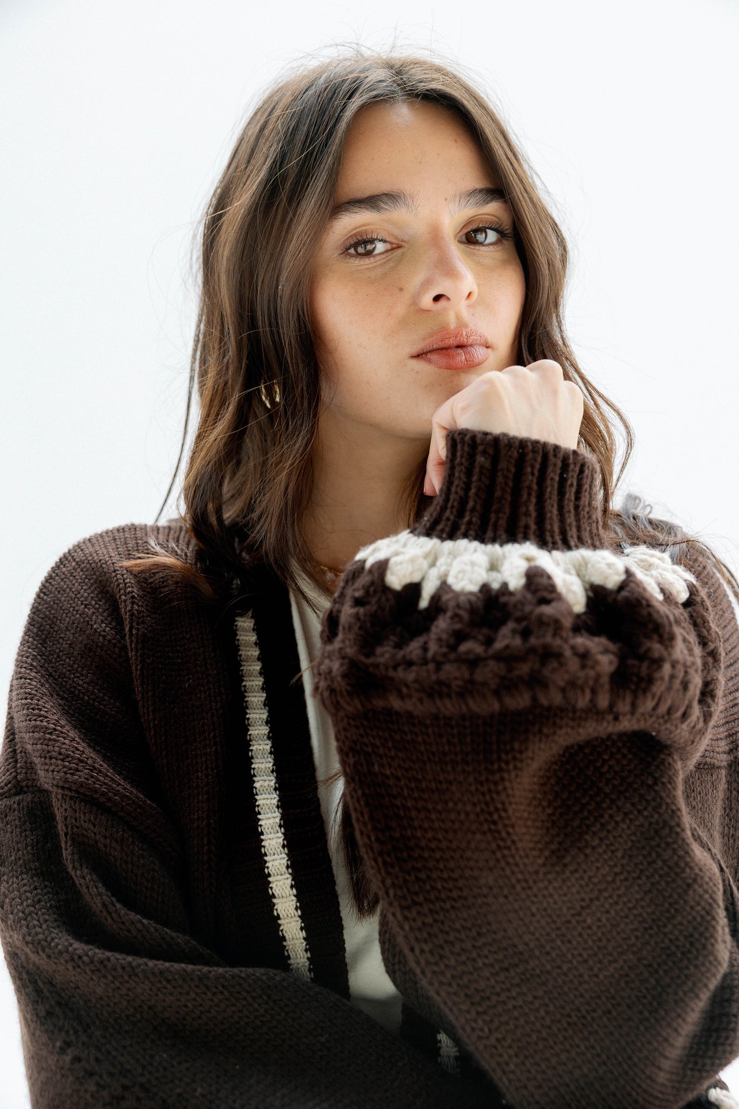 (Pre-Order) The Aura Cardigan in Brown