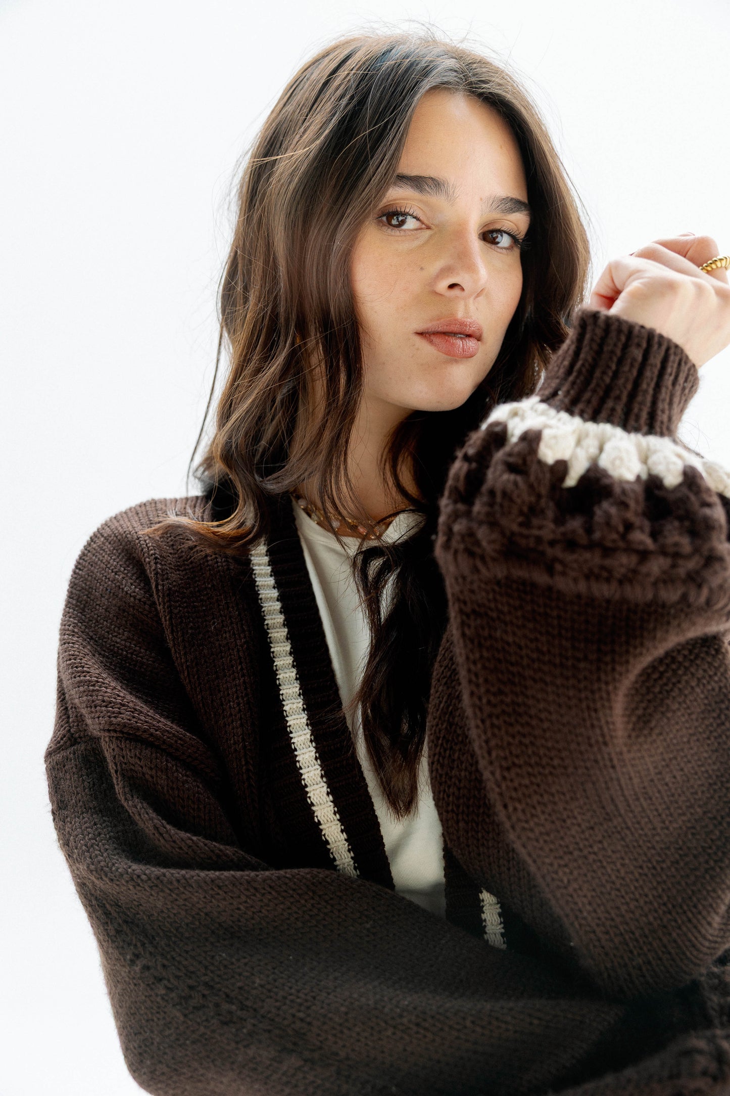 (Pre-Order) The Aura Cardigan in Brown