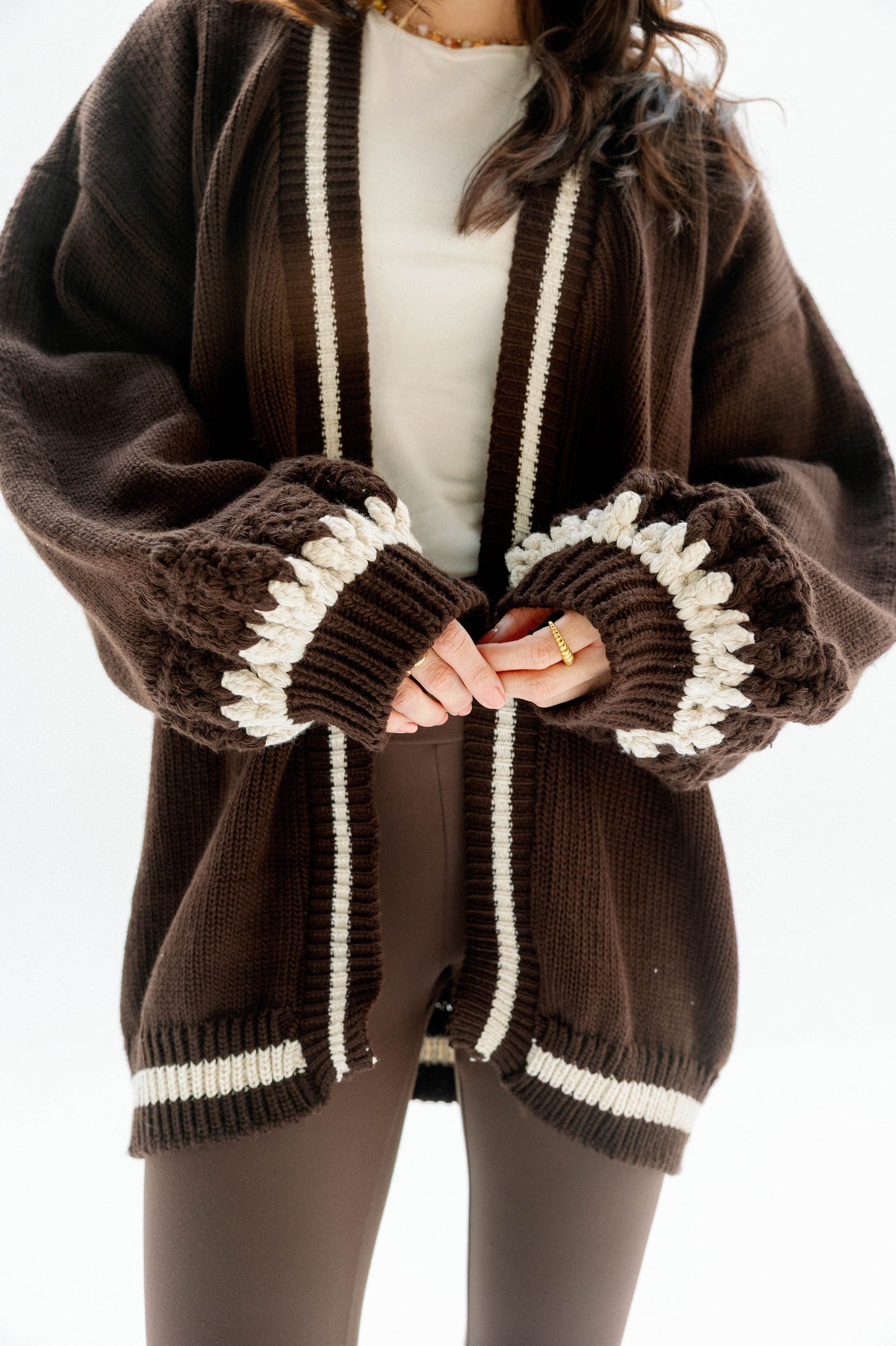 (Pre-Order) The Aura Cardigan in Brown