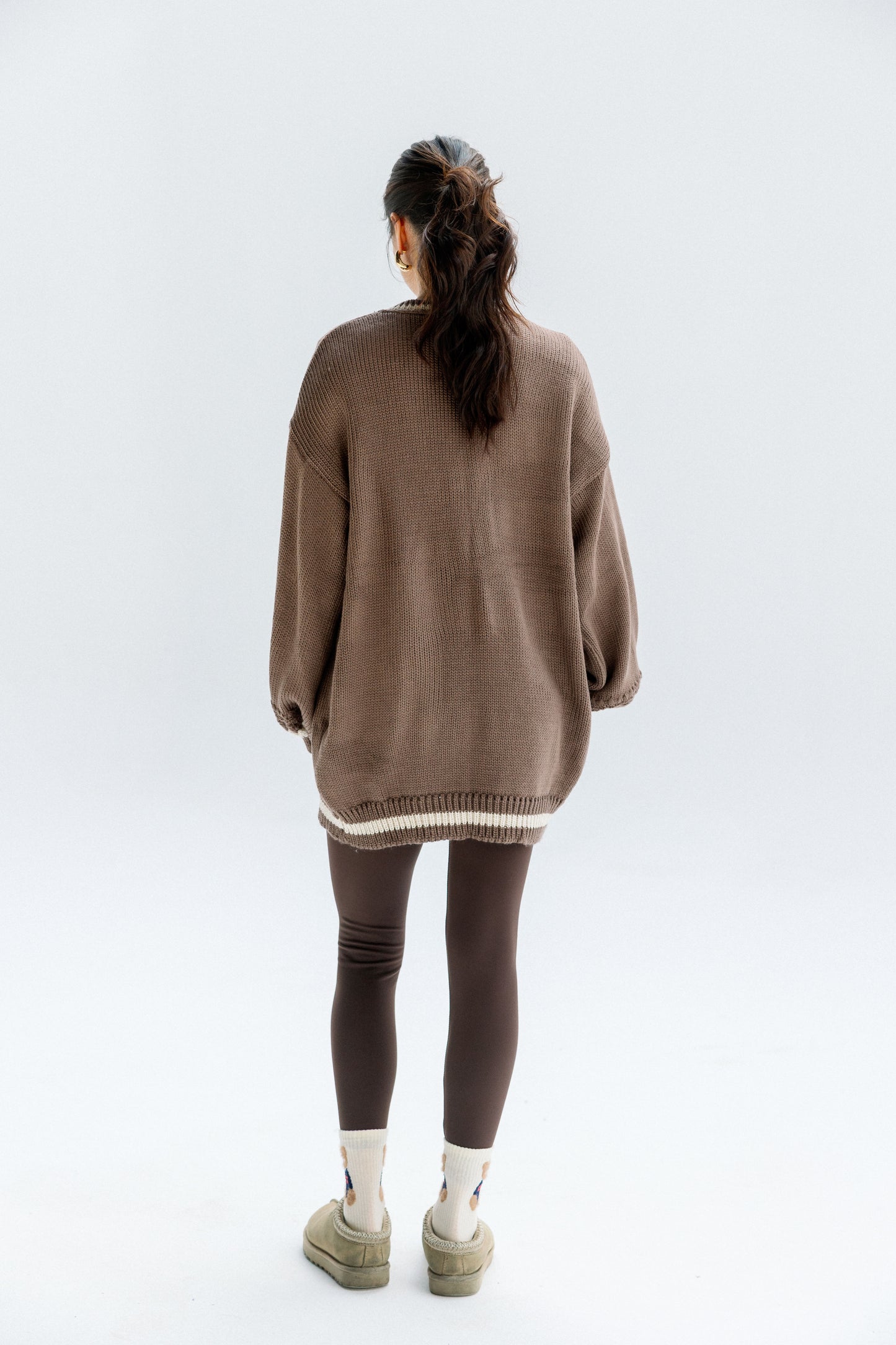 The Aura Cardigan in Cafe