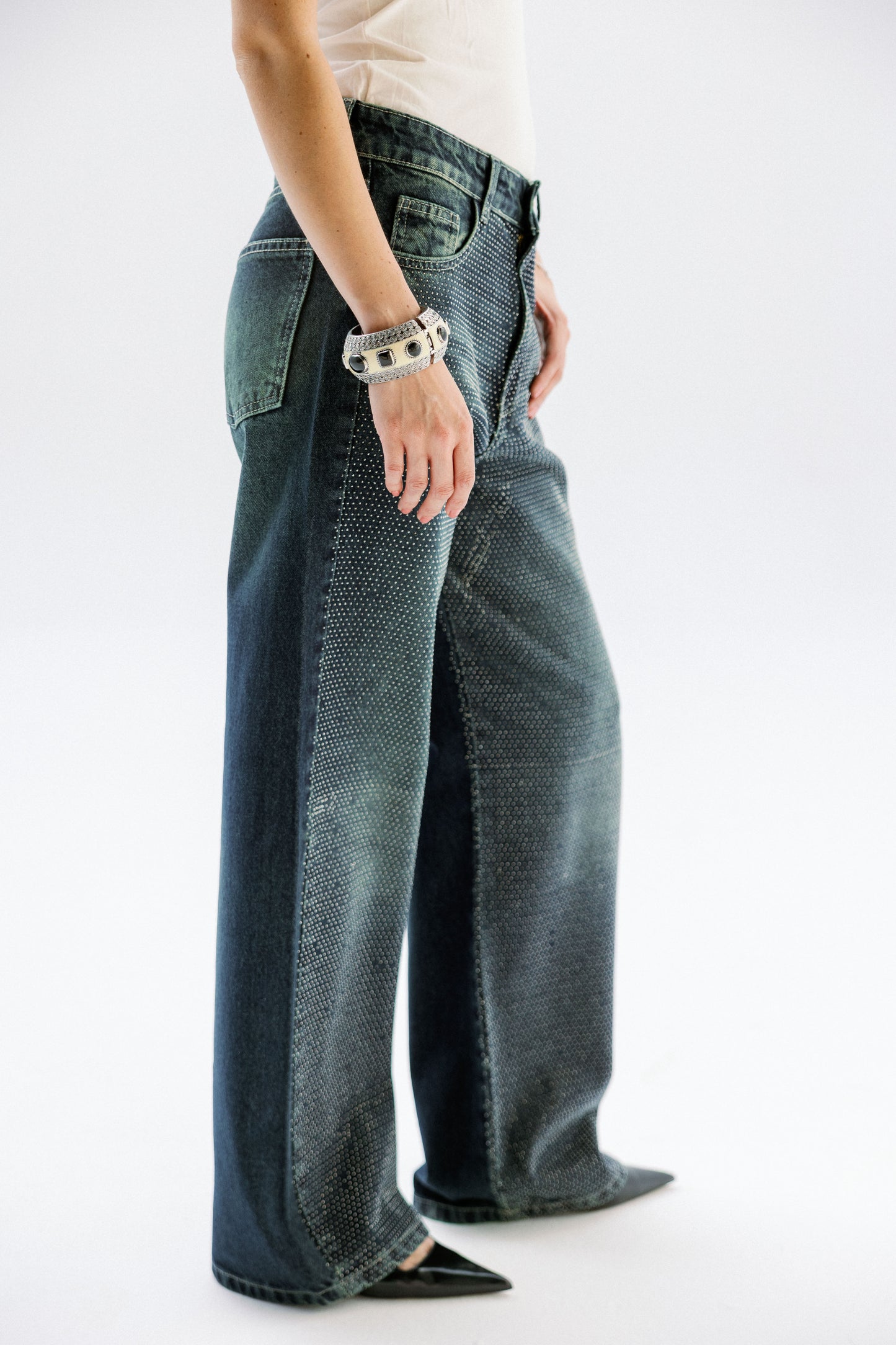 Studded Shimmer Pants