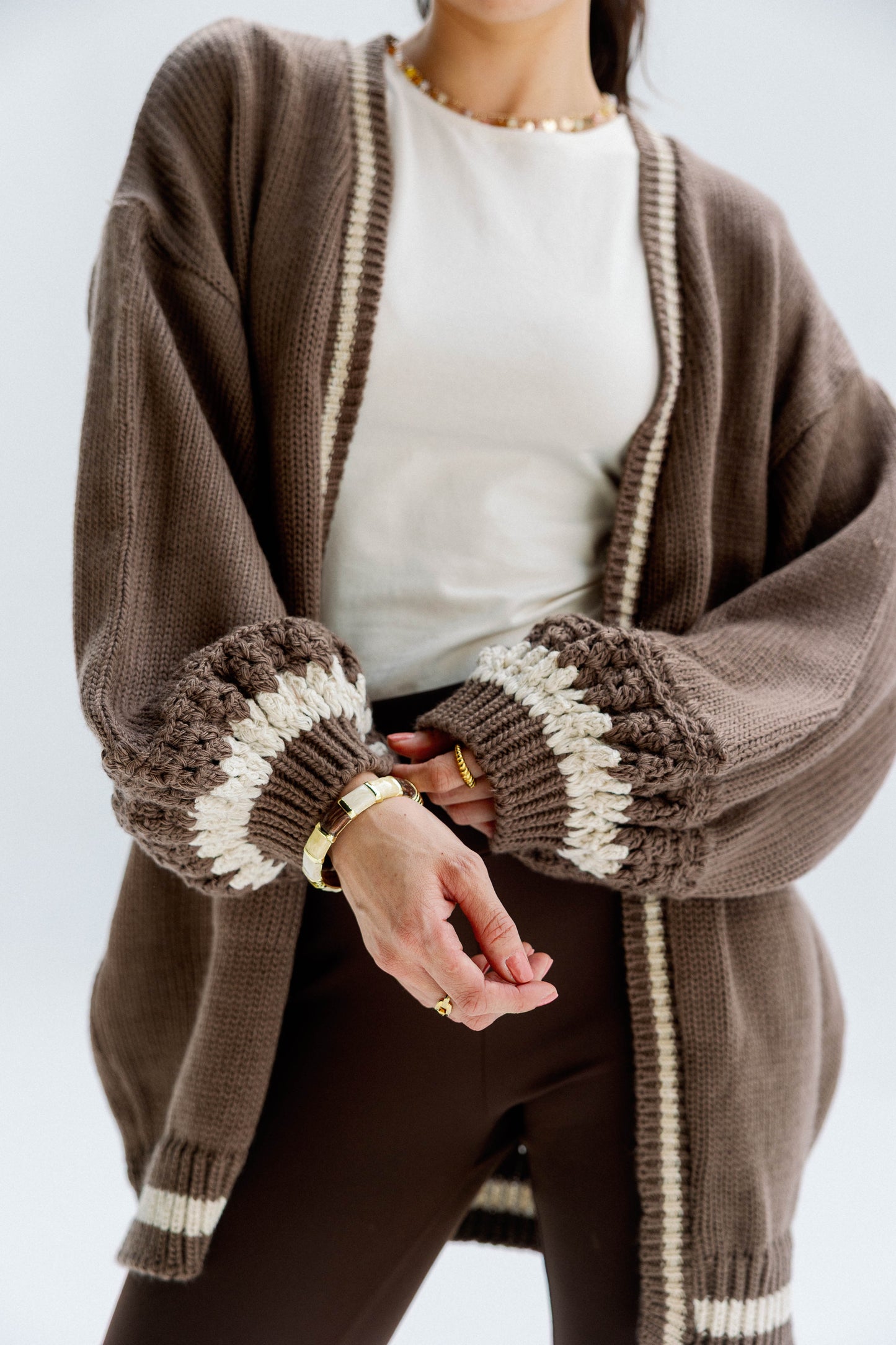 The Aura Cardigan in Cafe