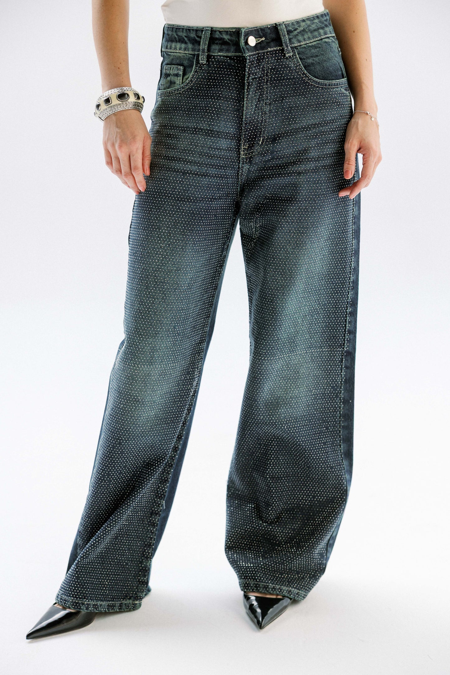 Studded Shimmer Pants