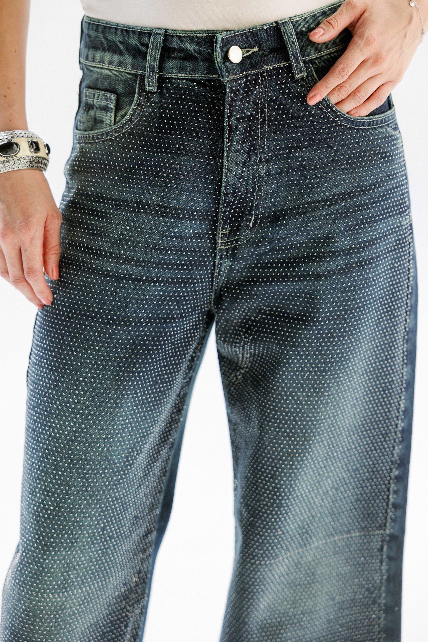 Studded Shimmer Pants