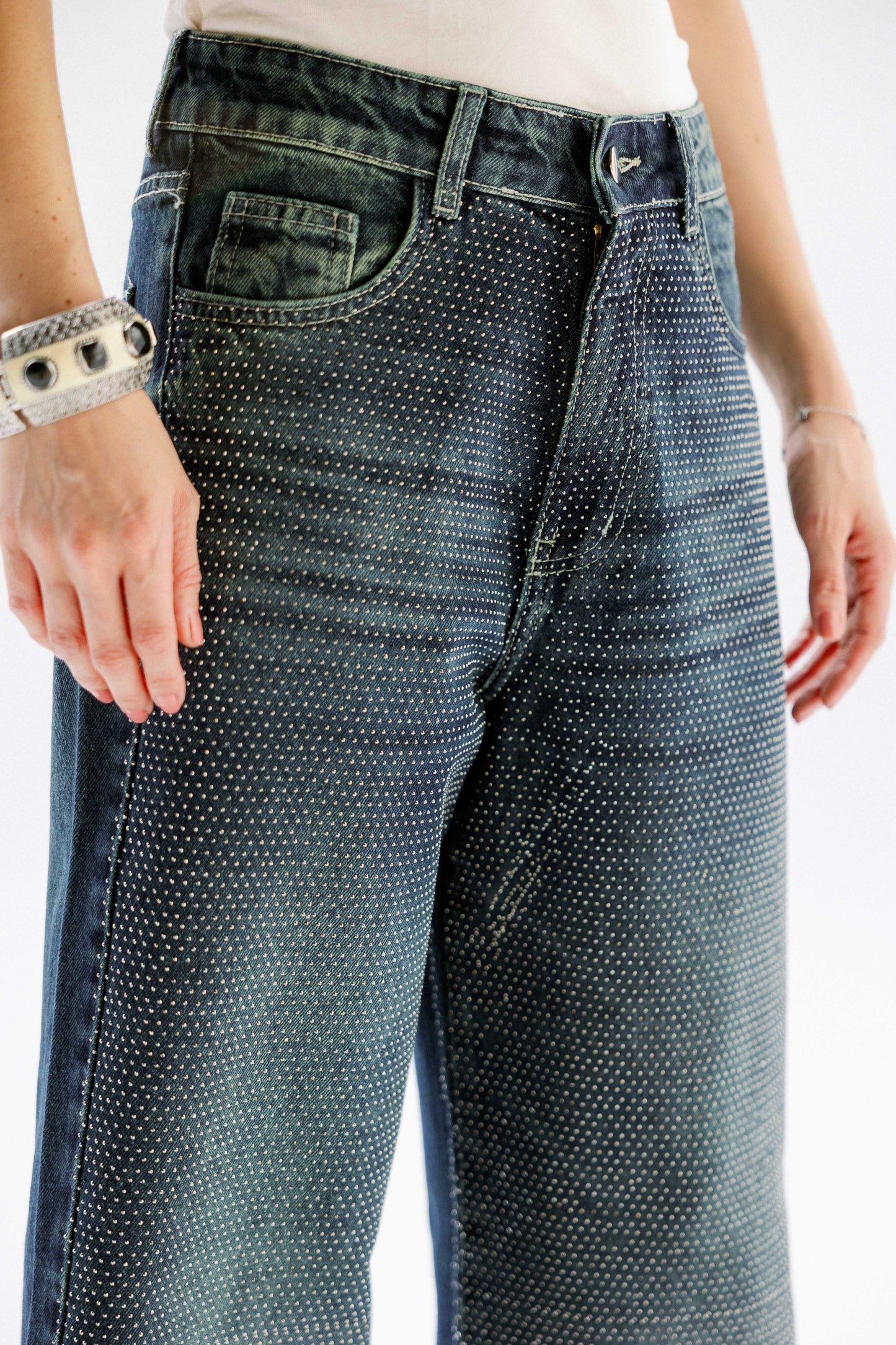 Studded Shimmer Pants