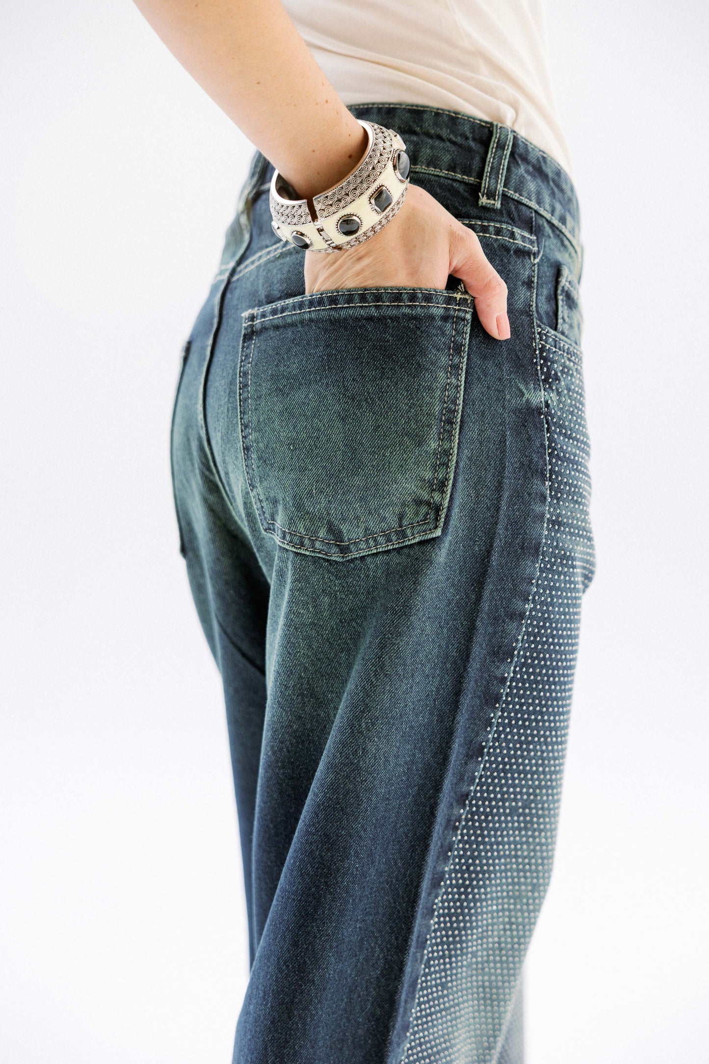 Studded Shimmer Pants