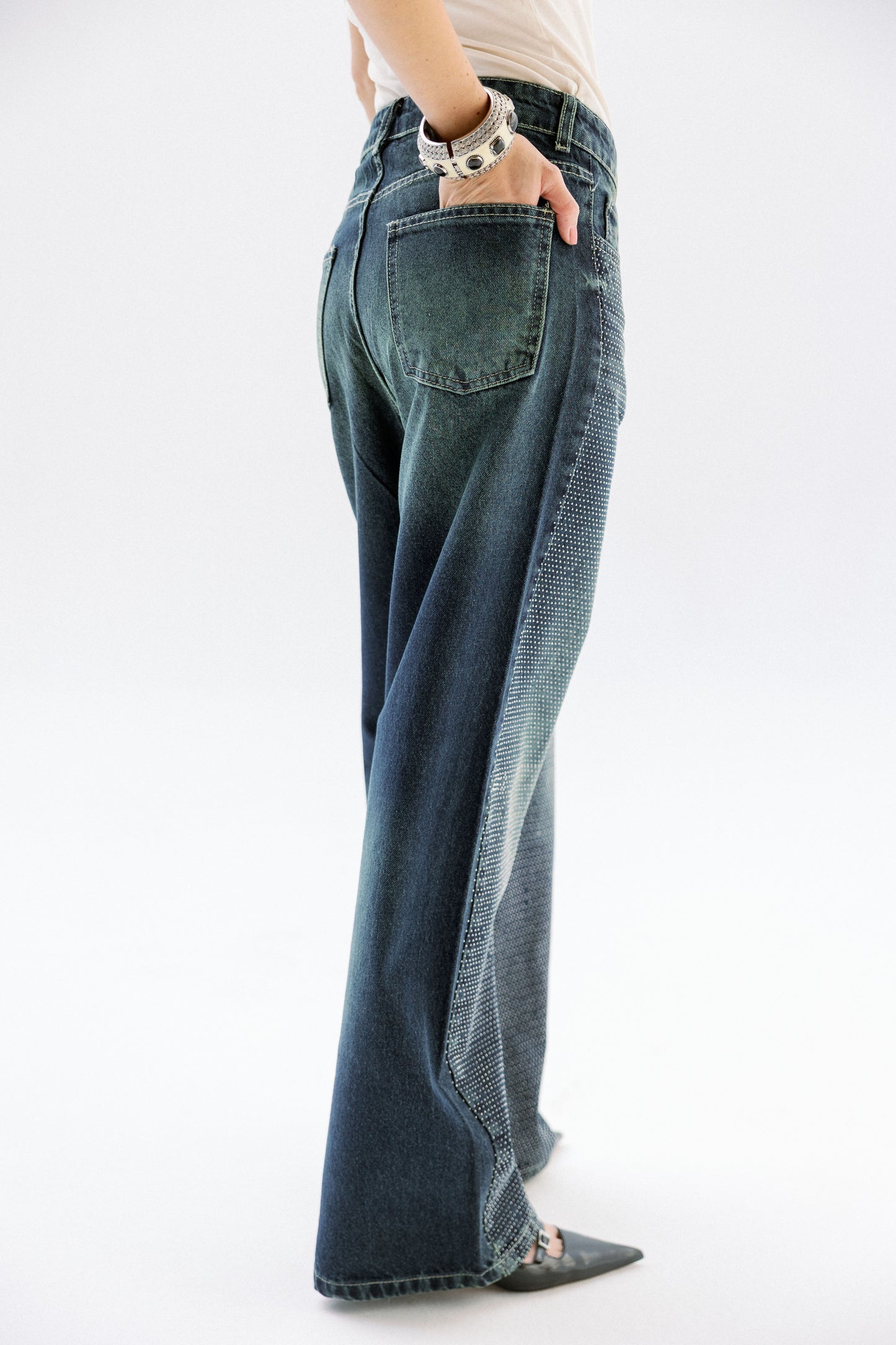 Studded Shimmer Pants