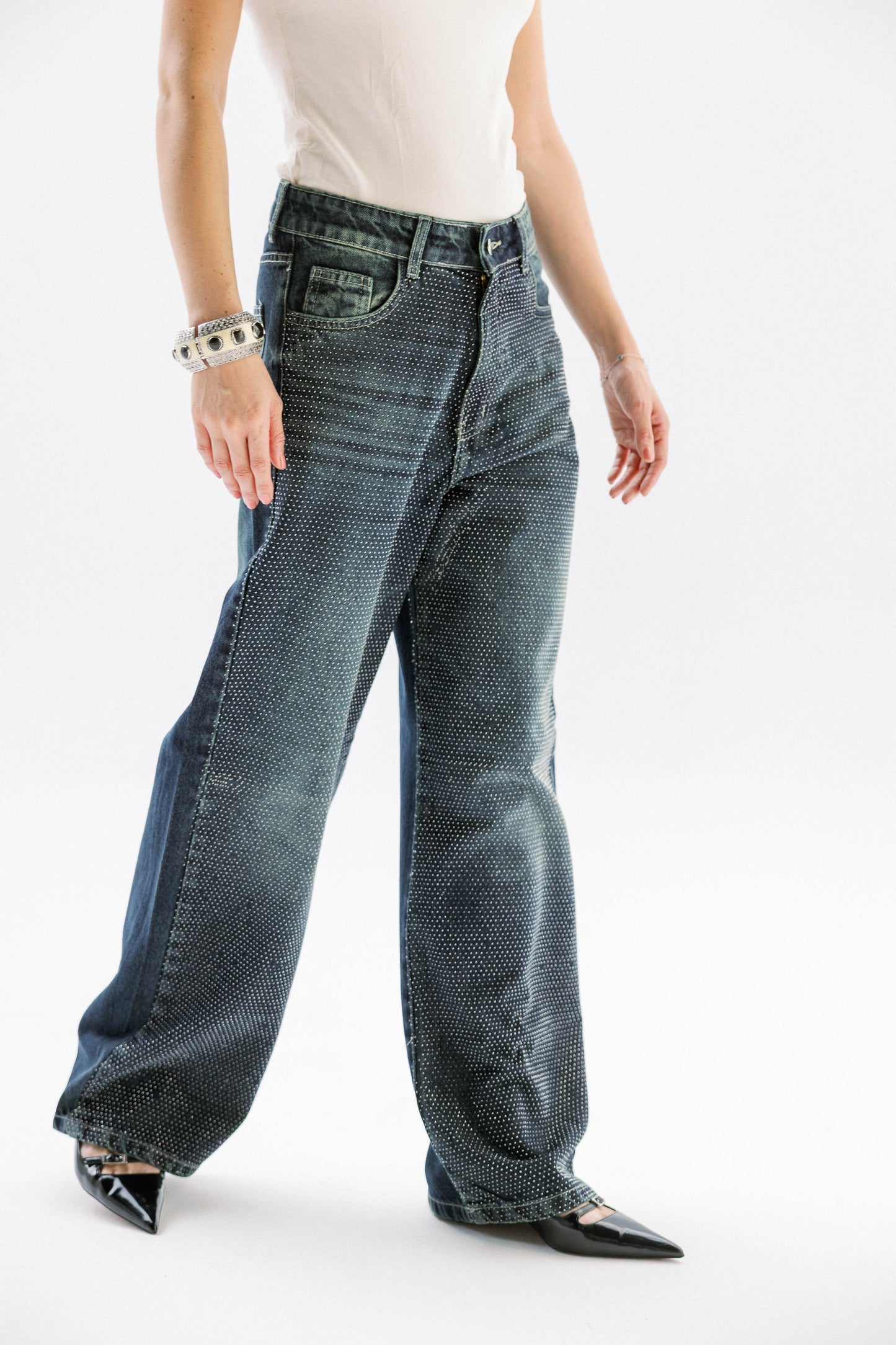 Studded Shimmer Pants