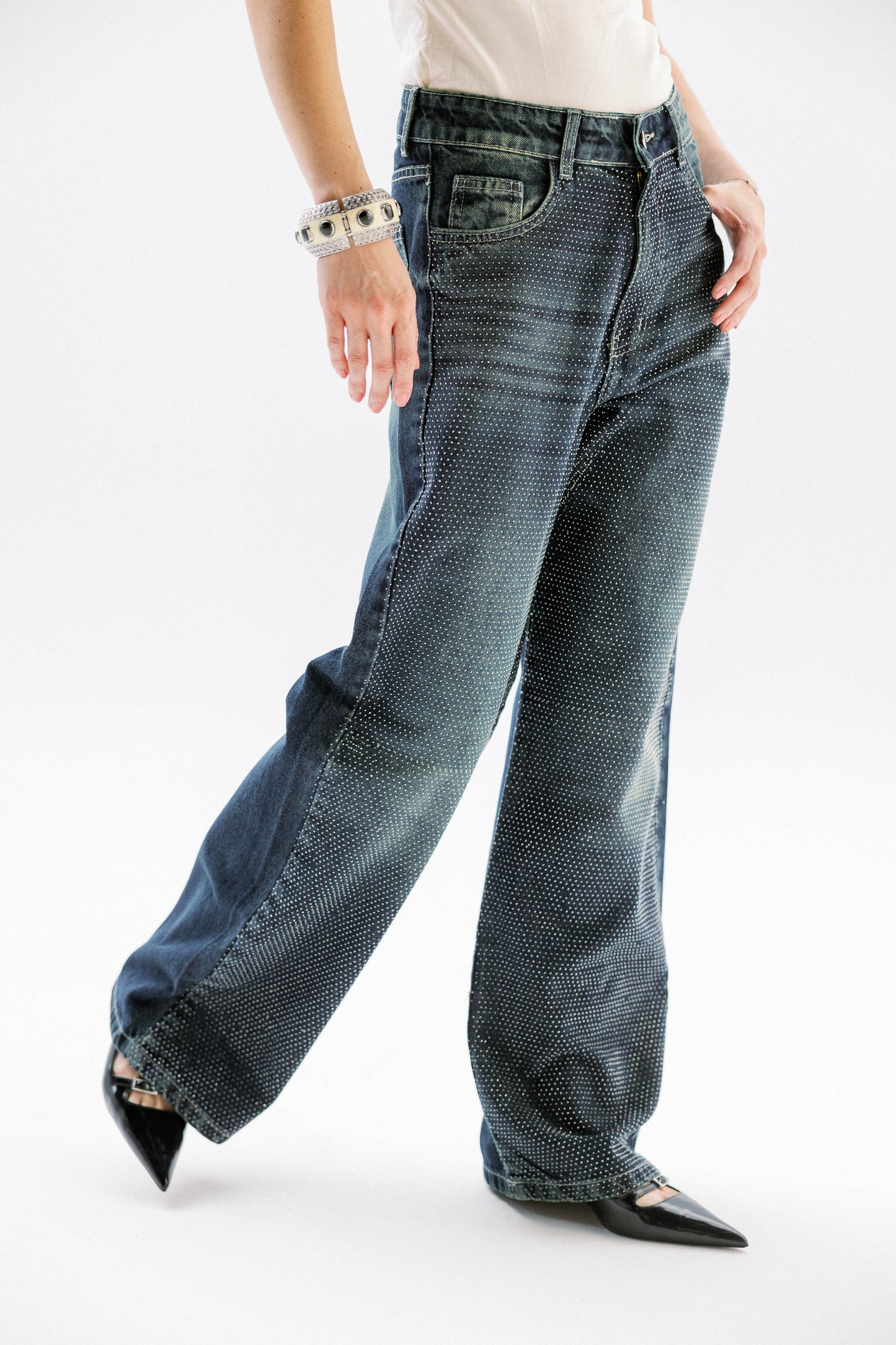 Studded Shimmer Pants