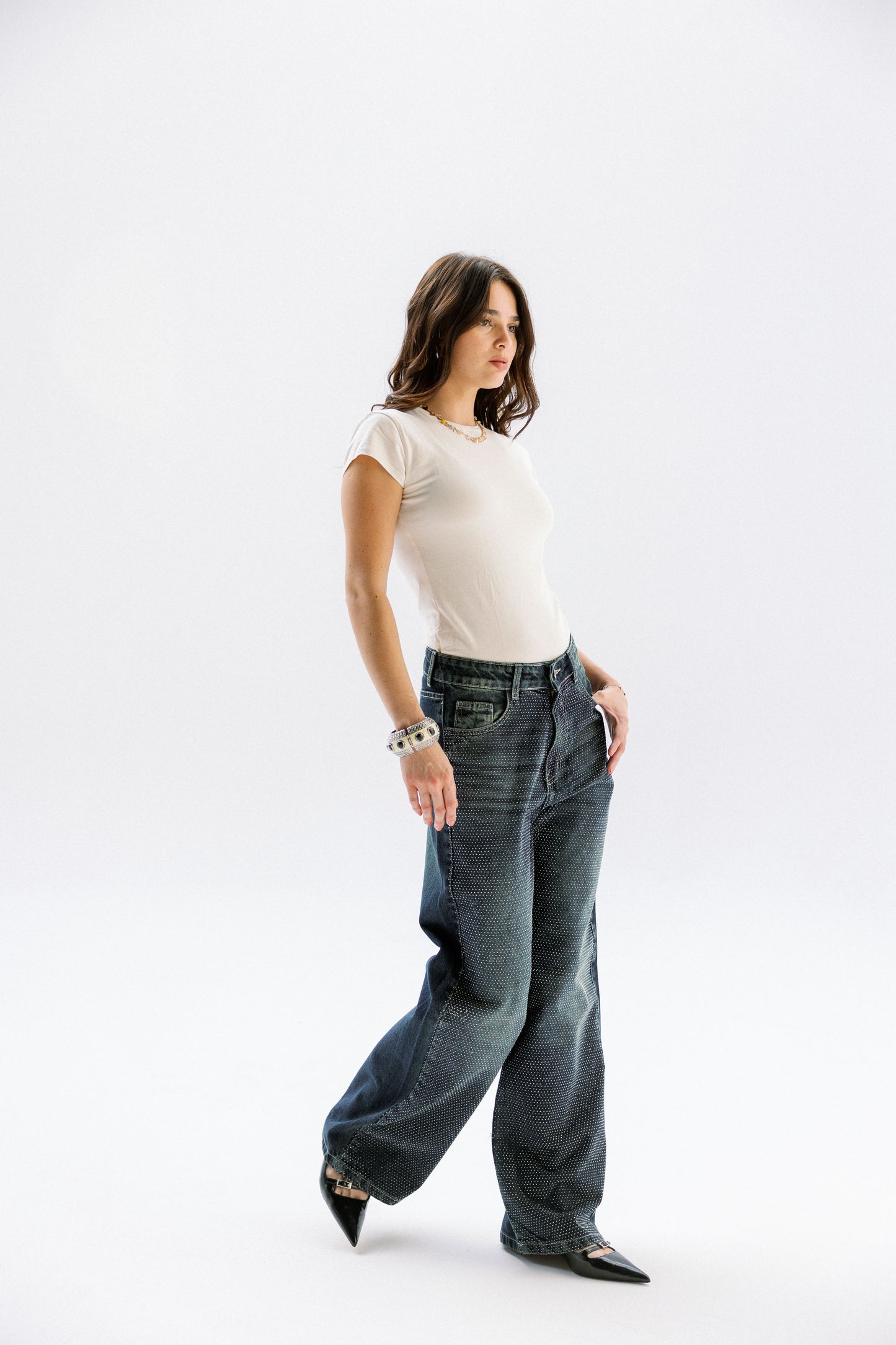 Studded Shimmer Pants