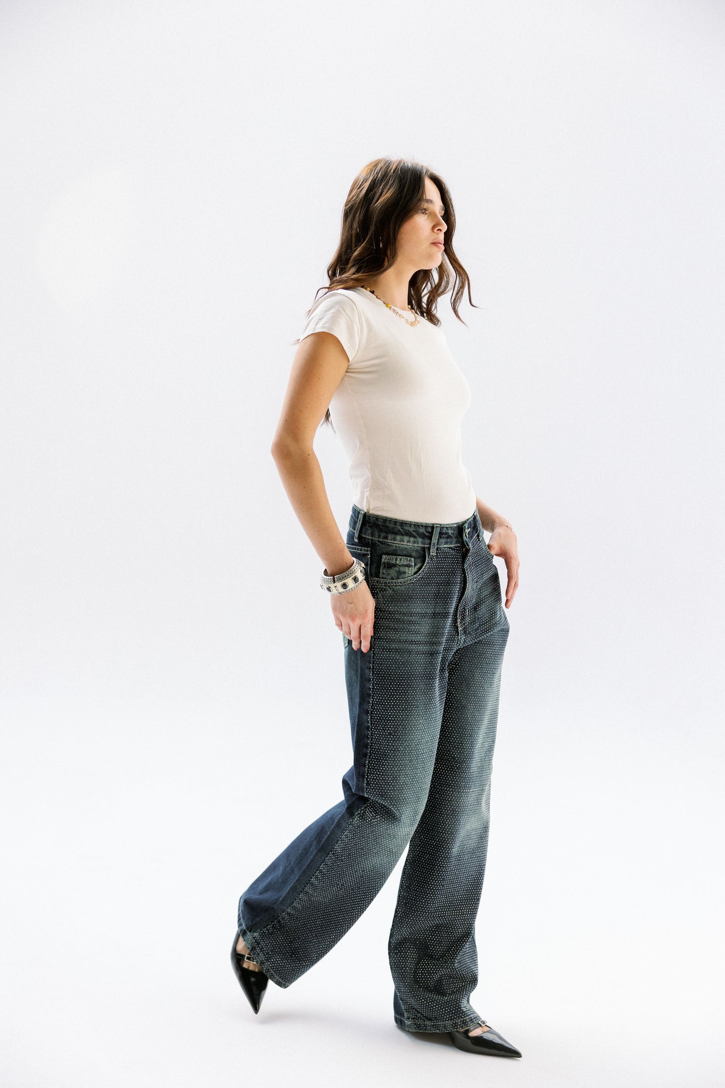 Studded Shimmer Pants