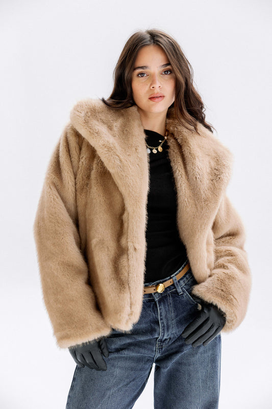 The Luxe Jacket in Cafe