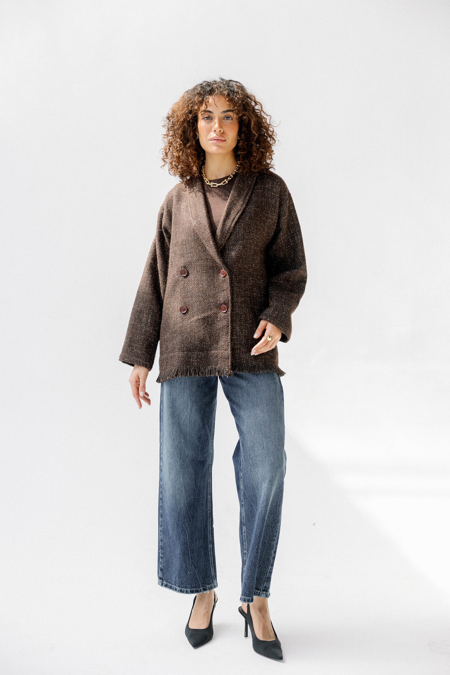 Little Secret Jacket in Brown