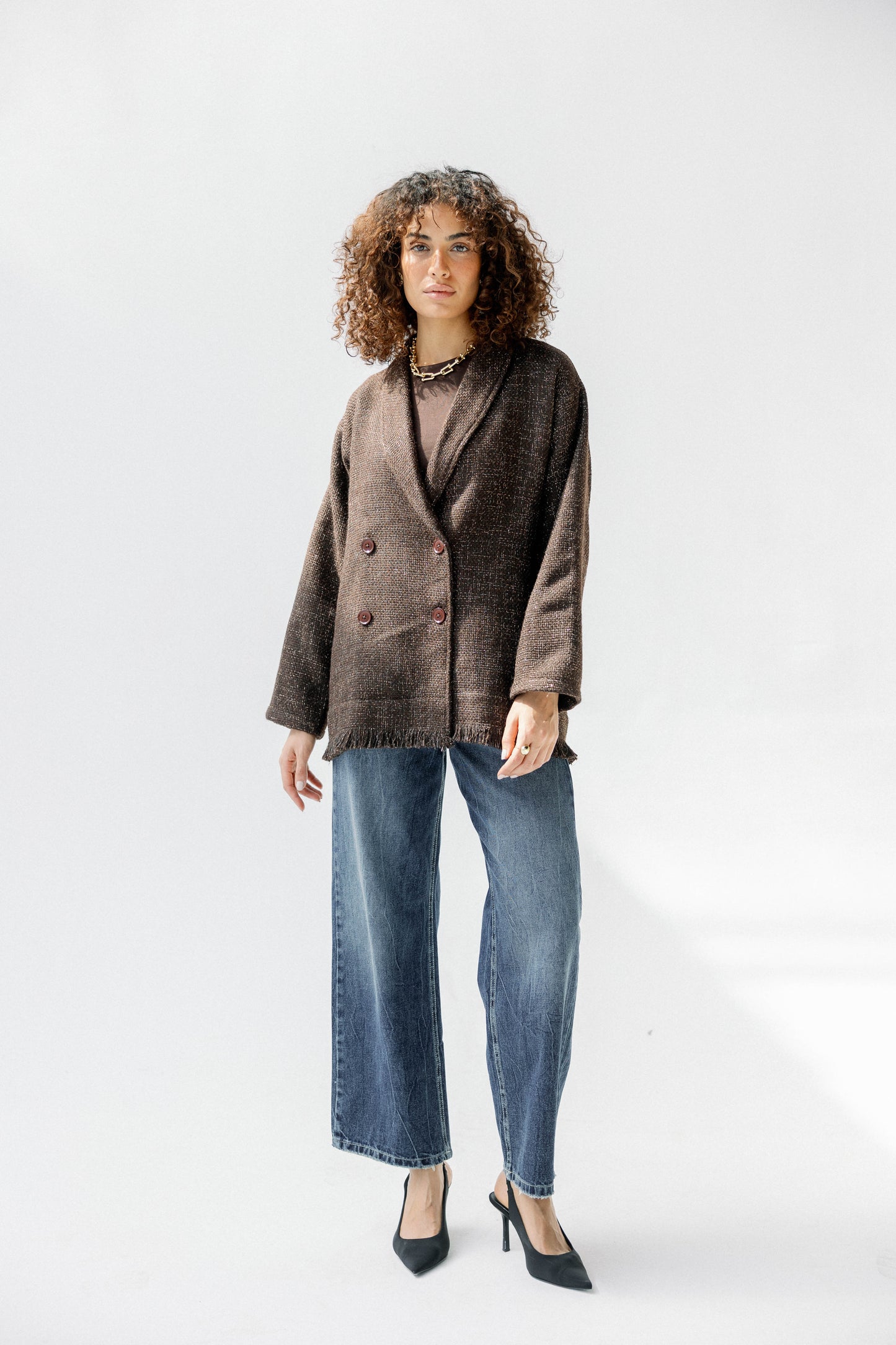 Little Secret Jacket in Brown