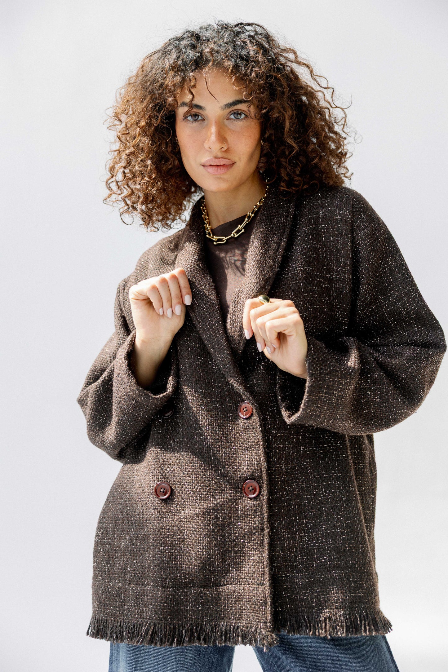 Little Secret Jacket in Brown