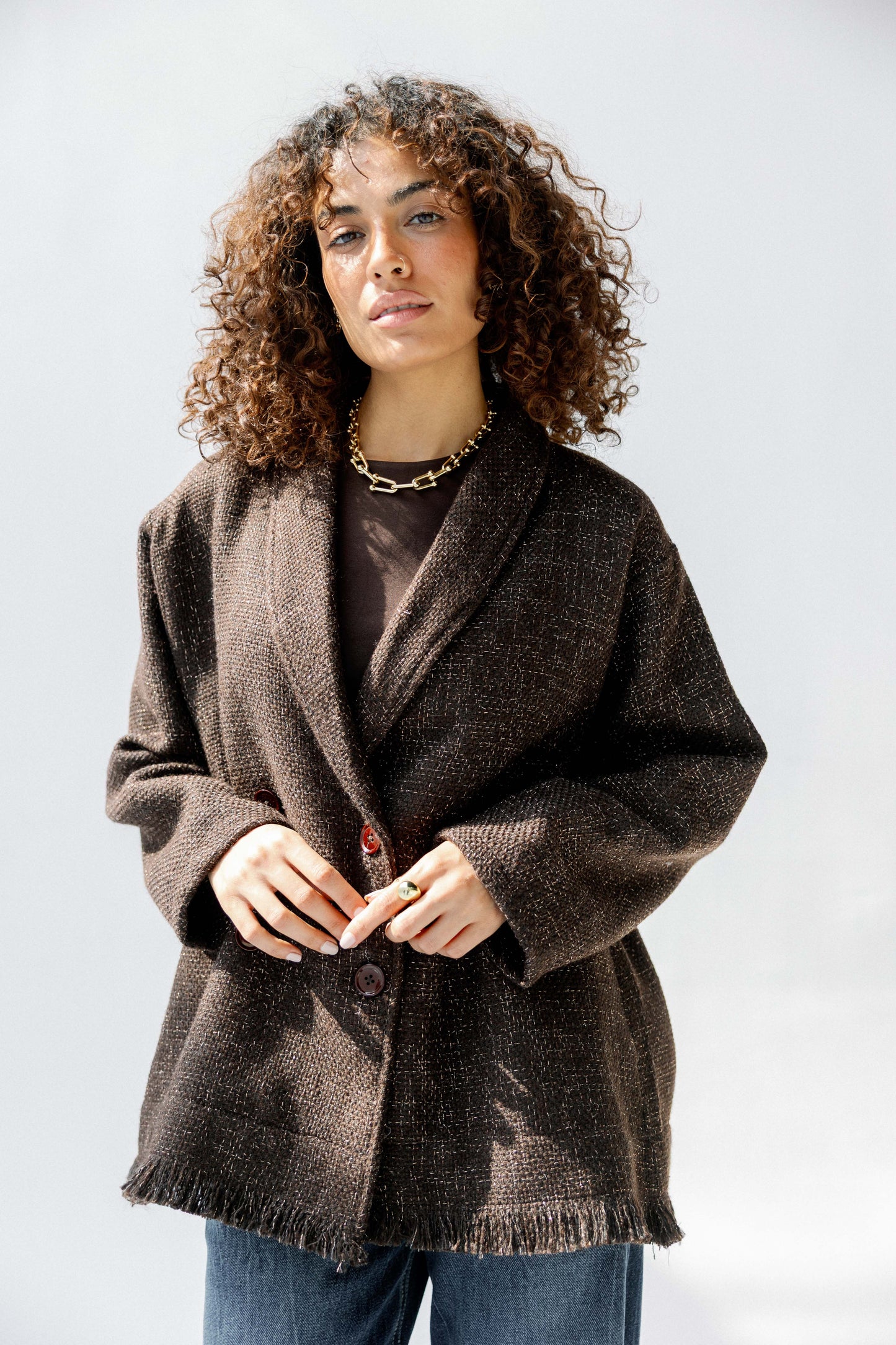 Little Secret Jacket in Brown