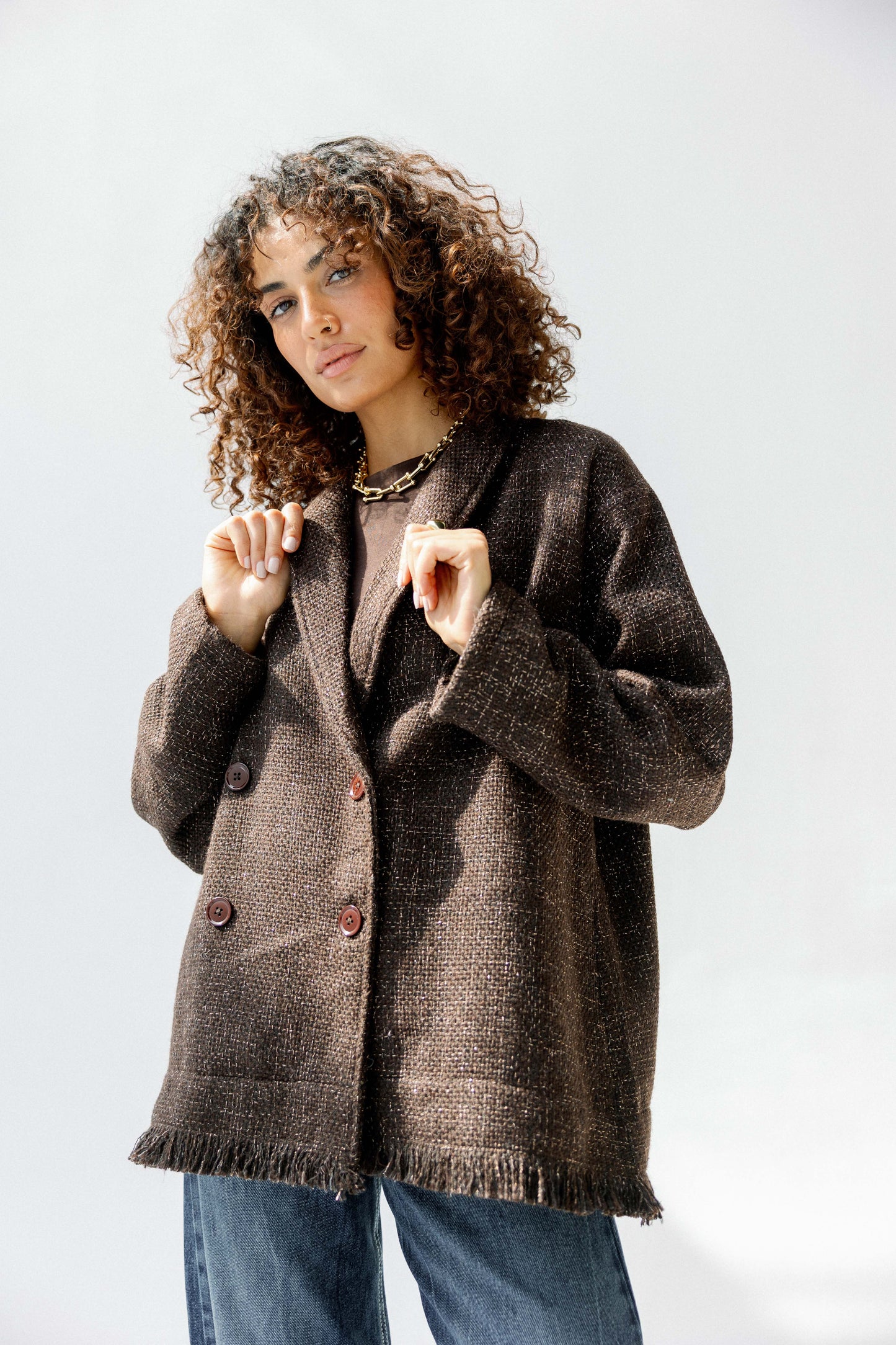 Little Secret Jacket in Brown