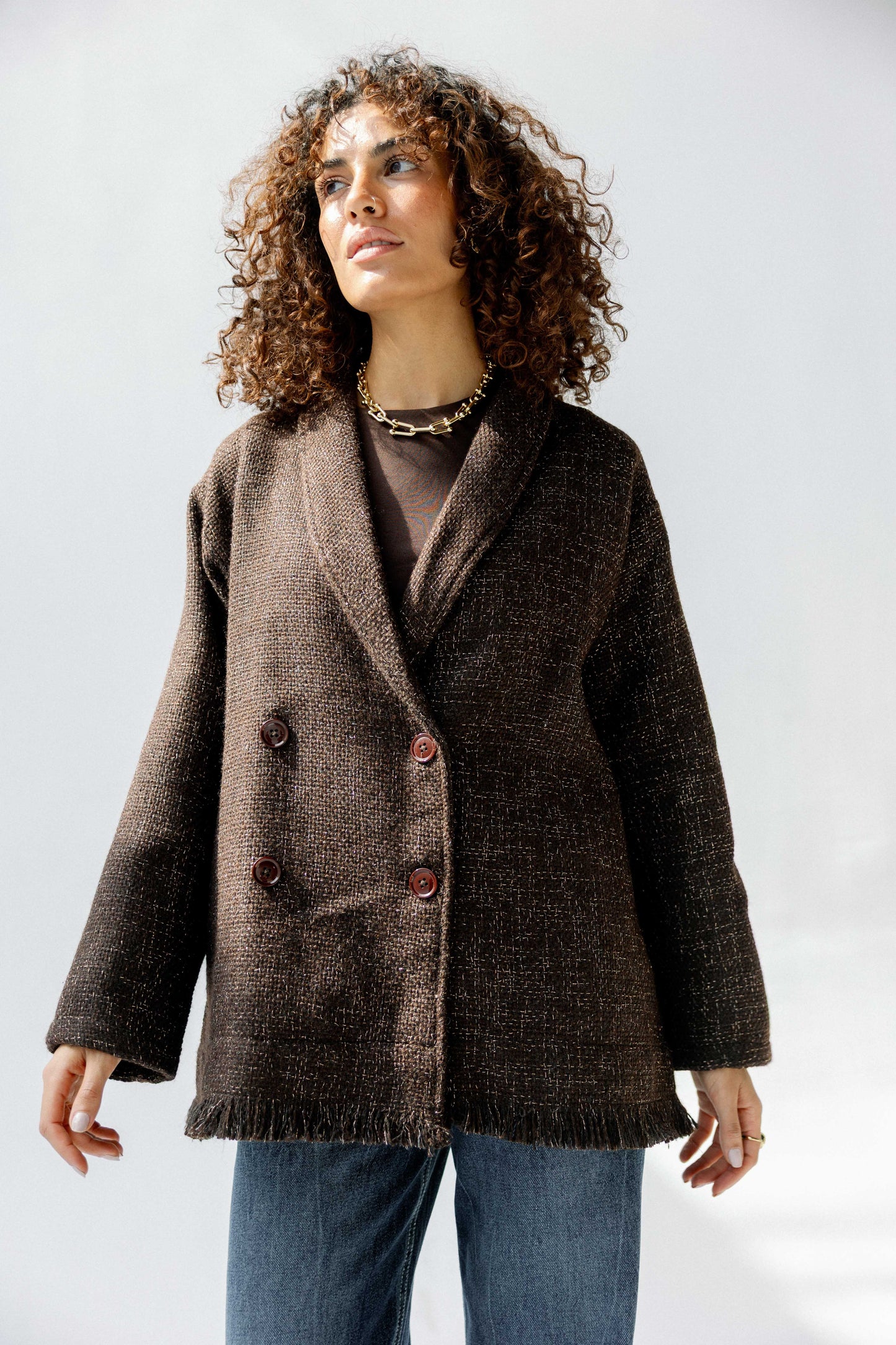 Little Secret Jacket in Brown