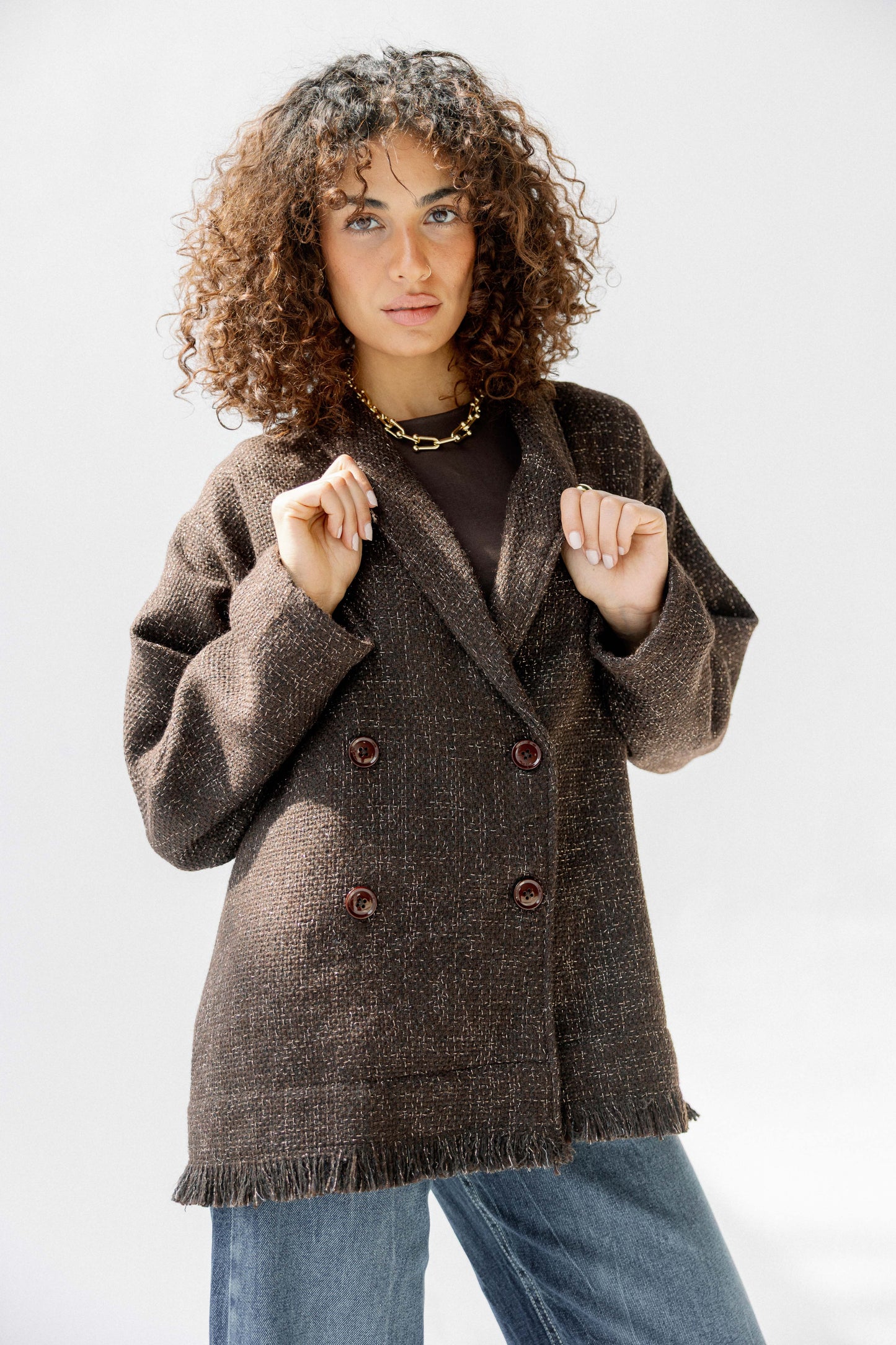 Little Secret Jacket in Brown