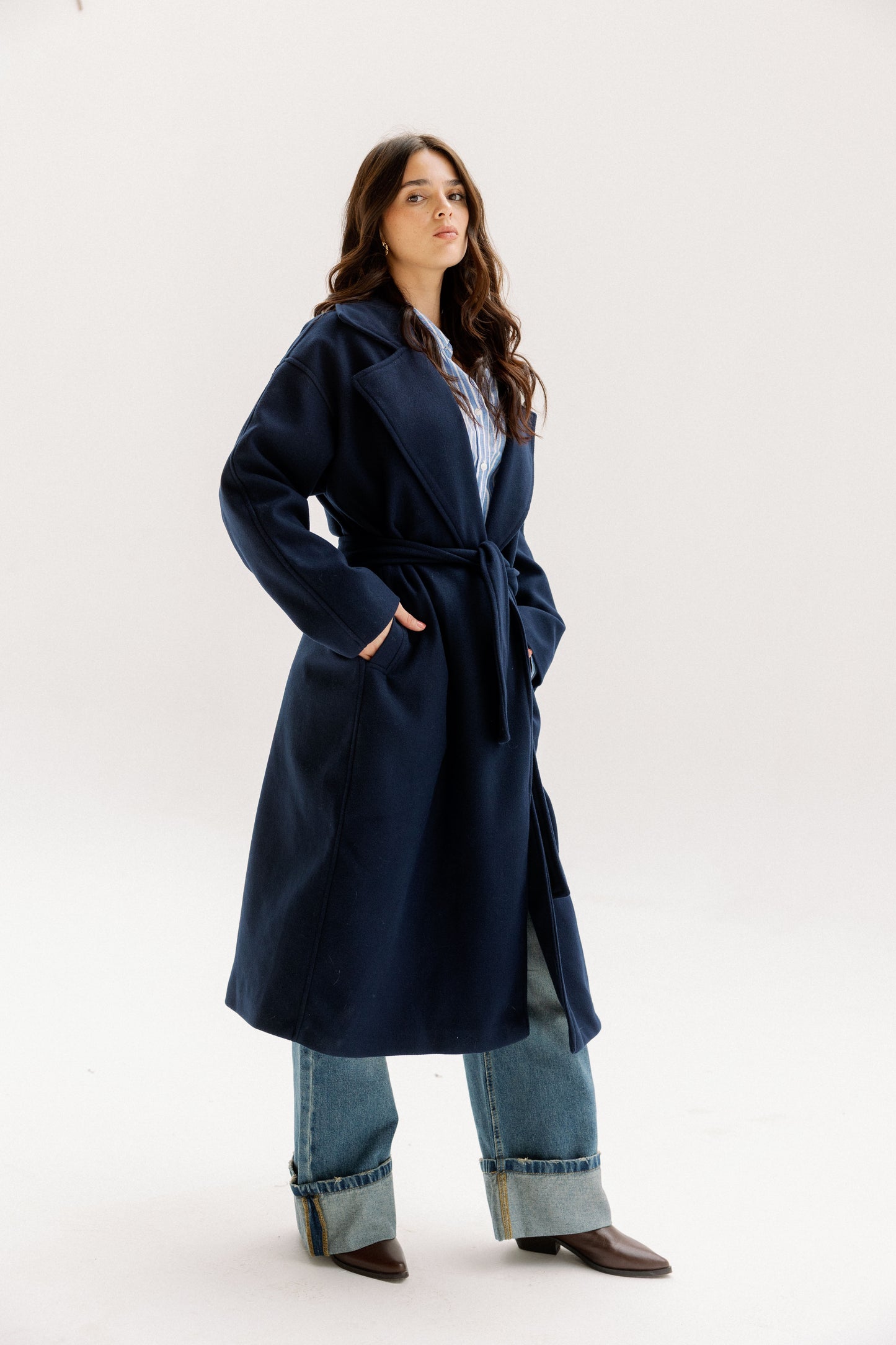 City Walk Coat in Navy