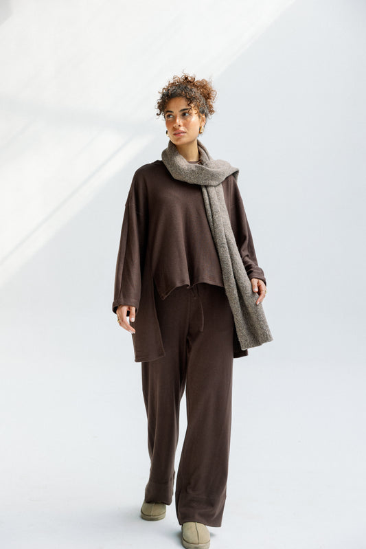 The Glimmer Set in Brown - Shimmery fabric