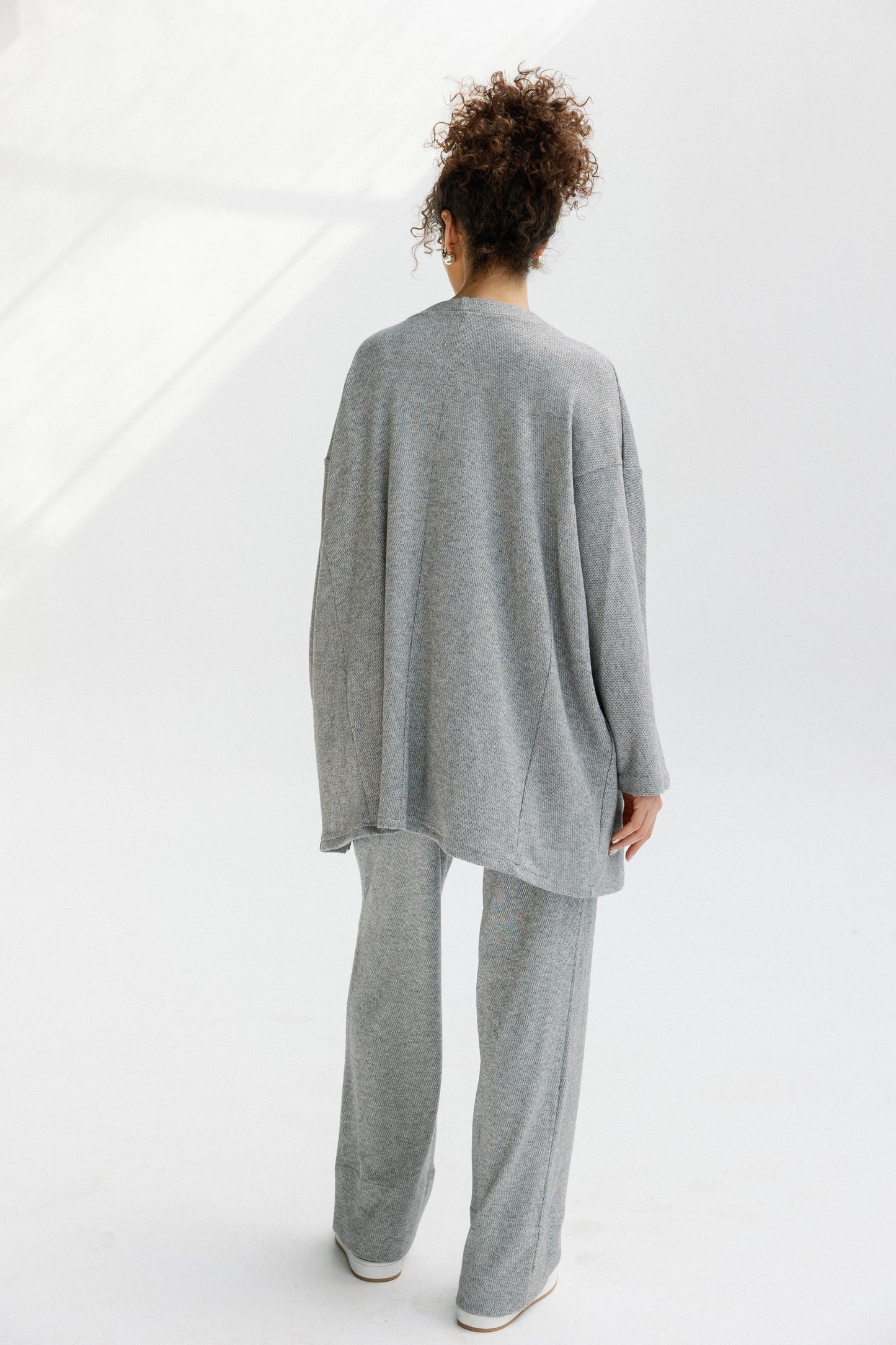 The Glimmer Set in Grey - Shimmery fabric