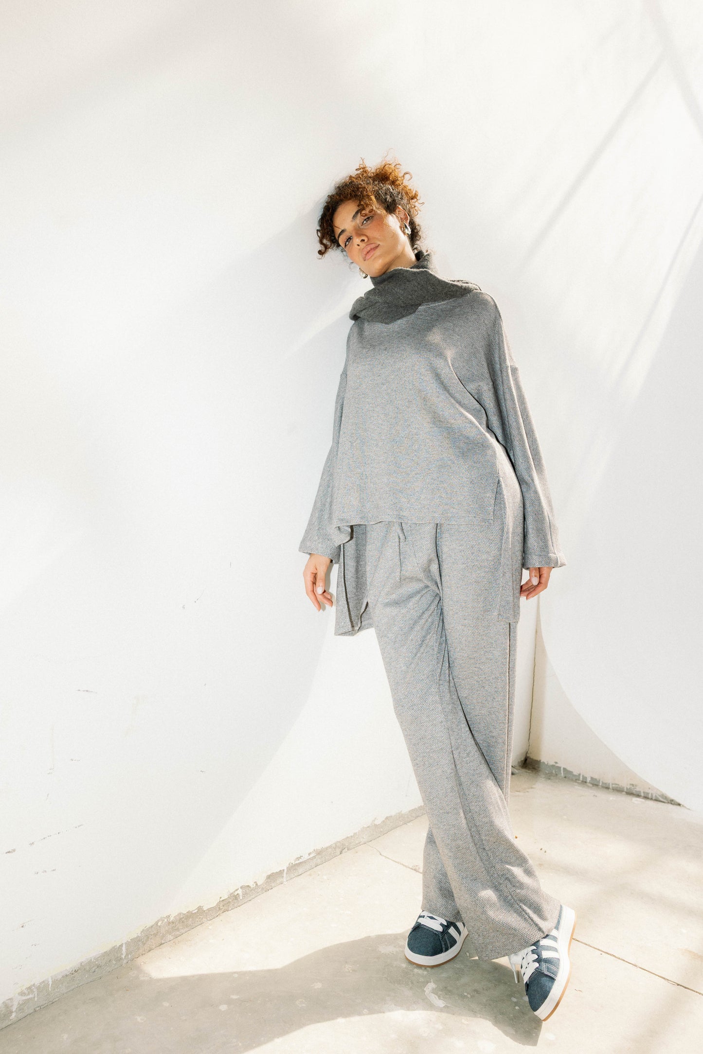 The Glimmer Set in Grey - Shimmery fabric