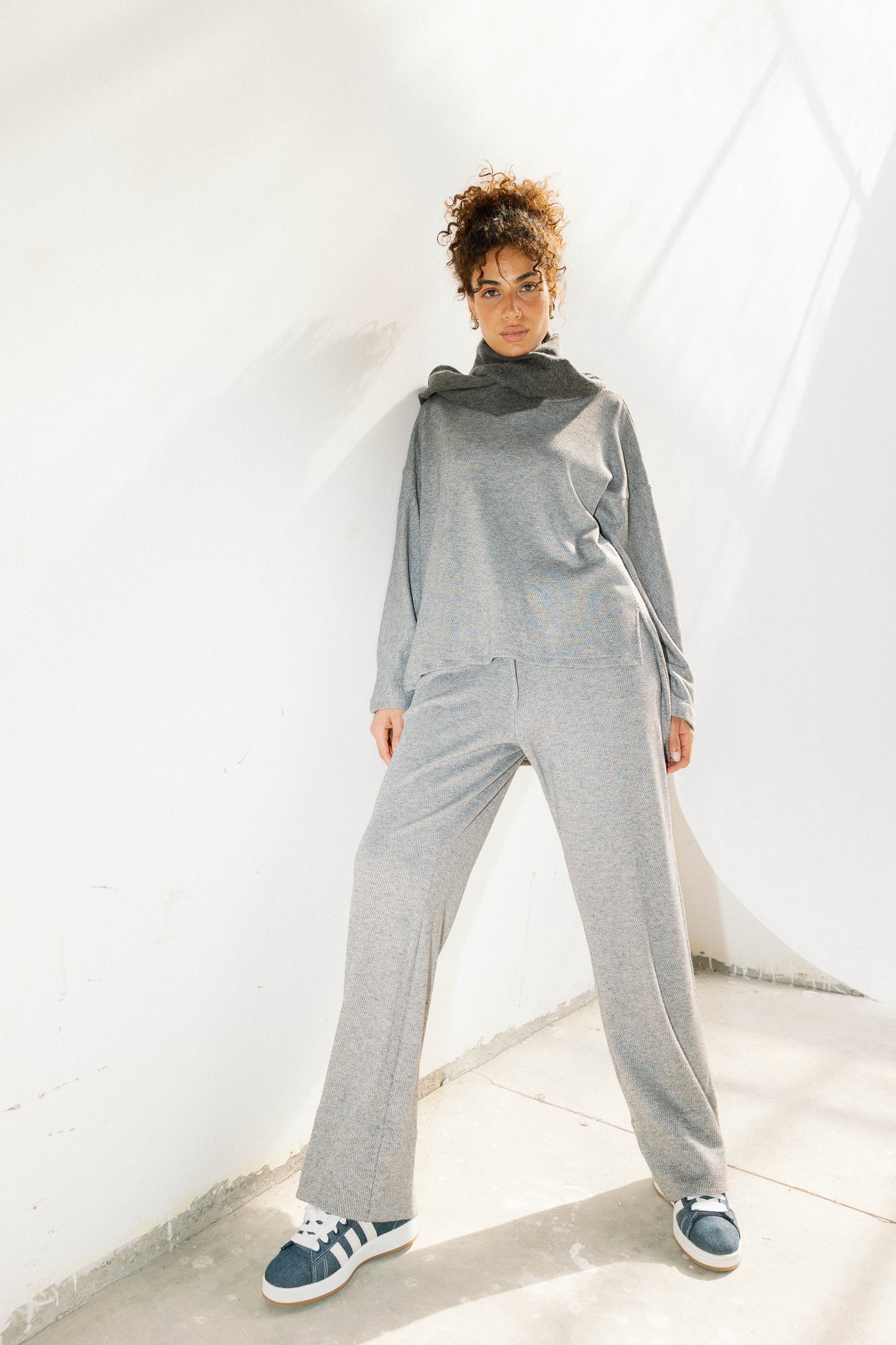 The Glimmer Set in Grey - Shimmery fabric