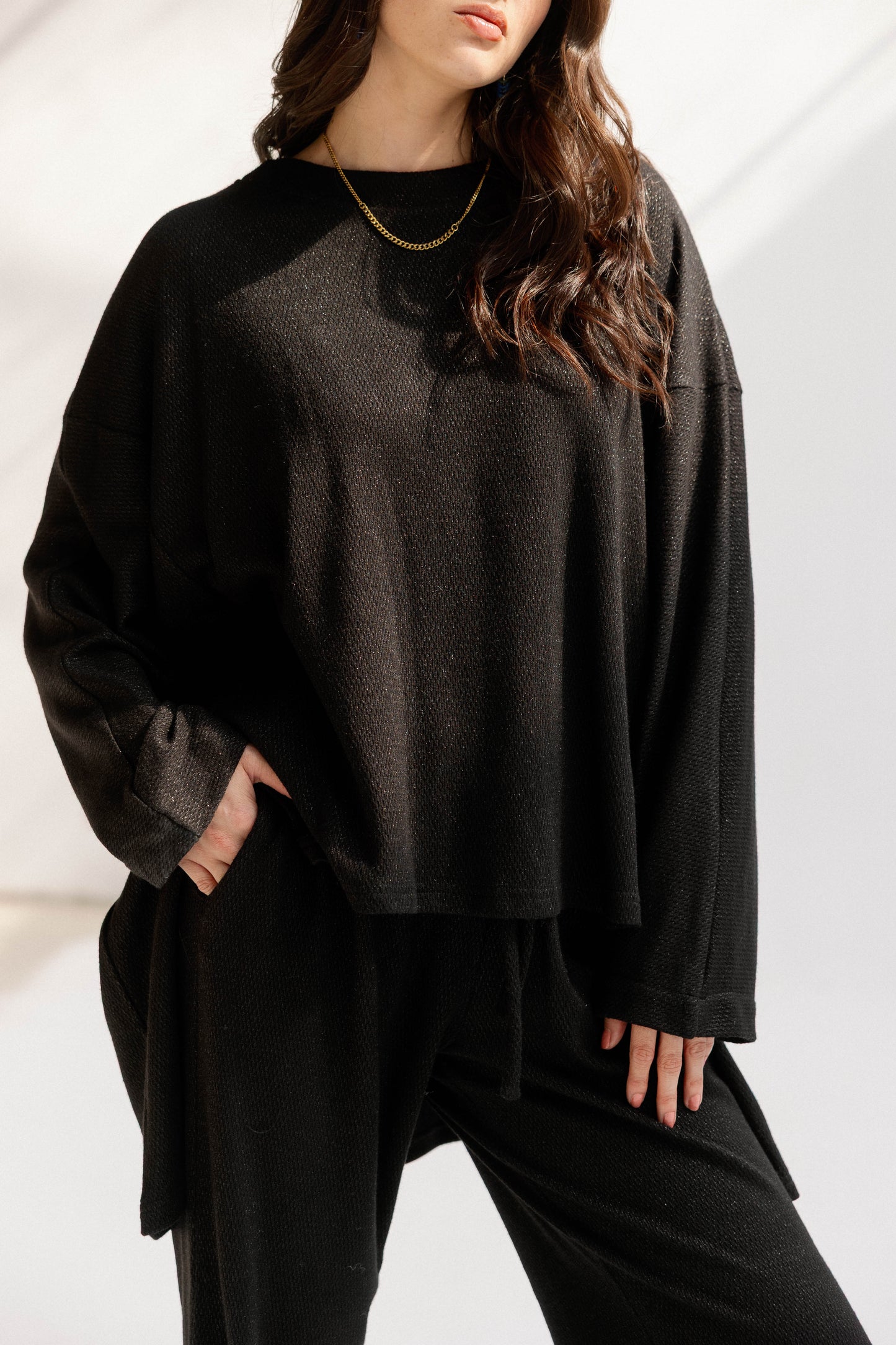 The Glimmer Set in Black - Shimmery