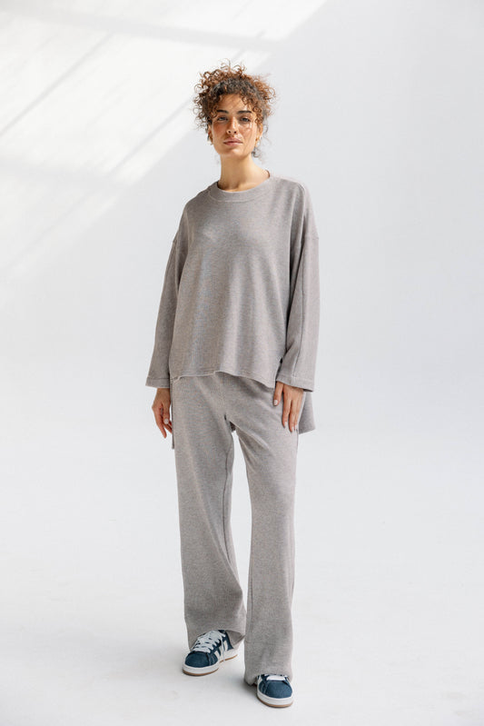 The Glimmer Set in Beige - Shimmery fabric