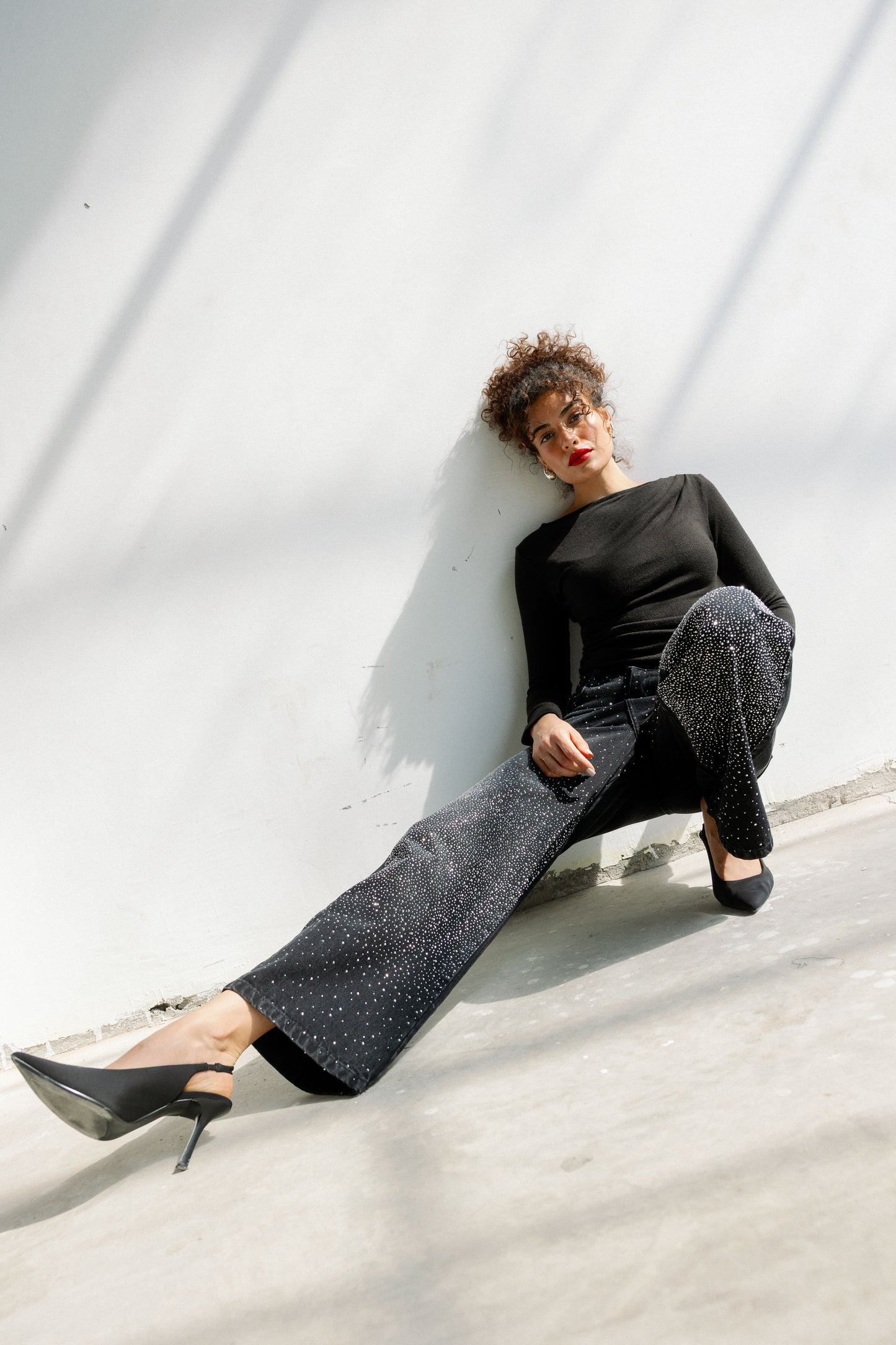 Full-Glam Denim in Black