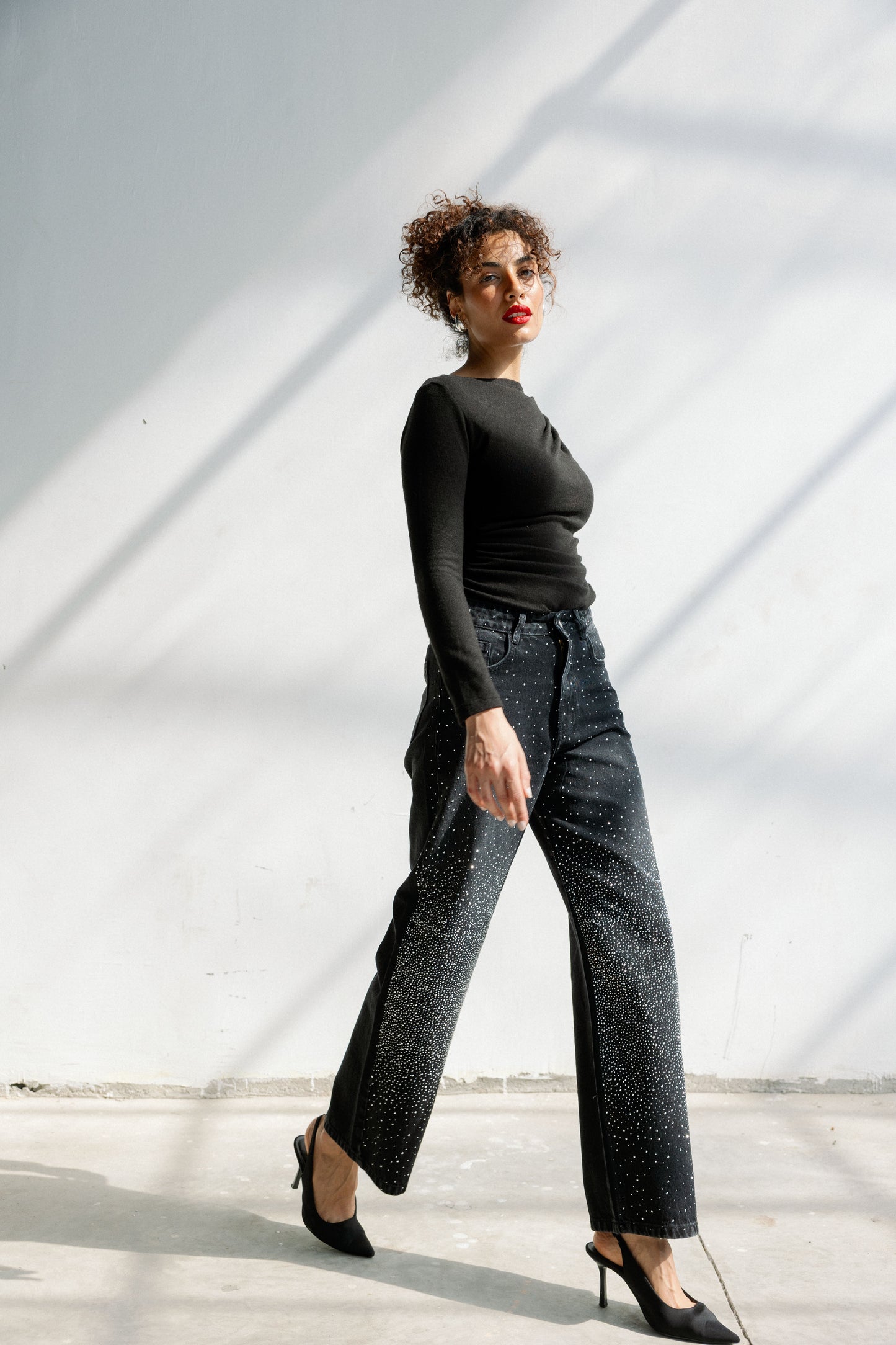 Full-Glam Denim in Black