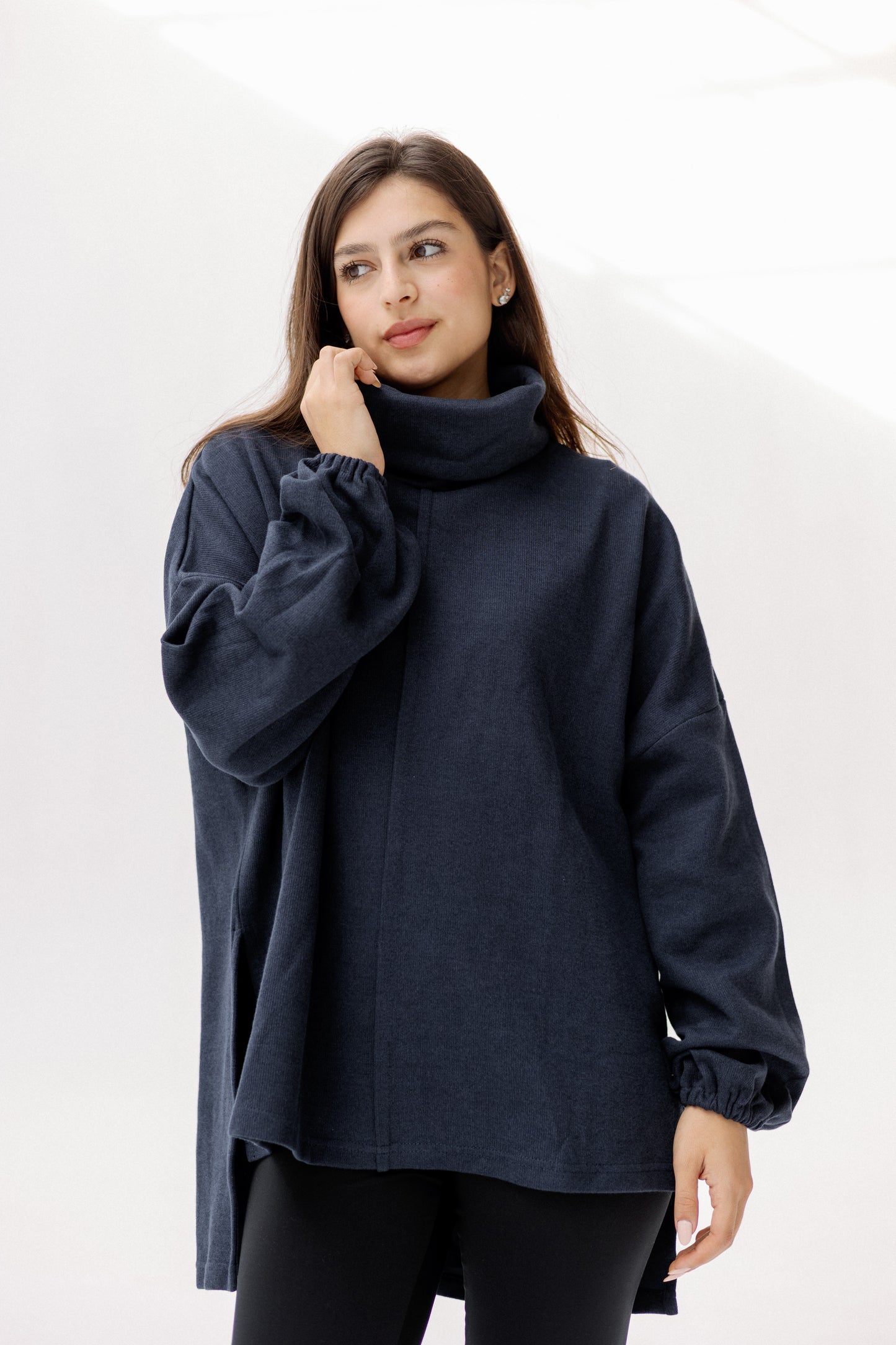 All I Need pullover in Navy