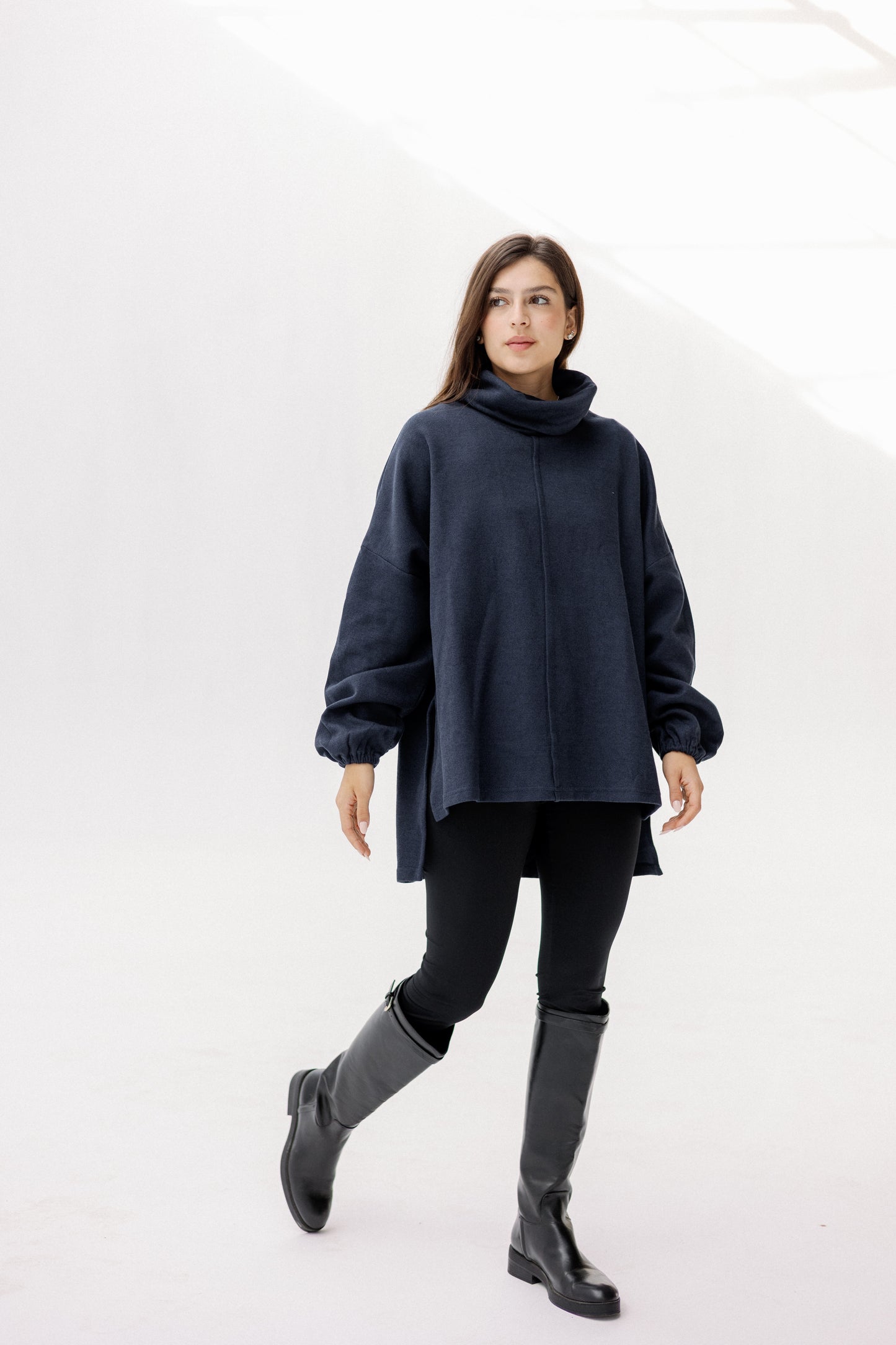 All I Need pullover in Navy