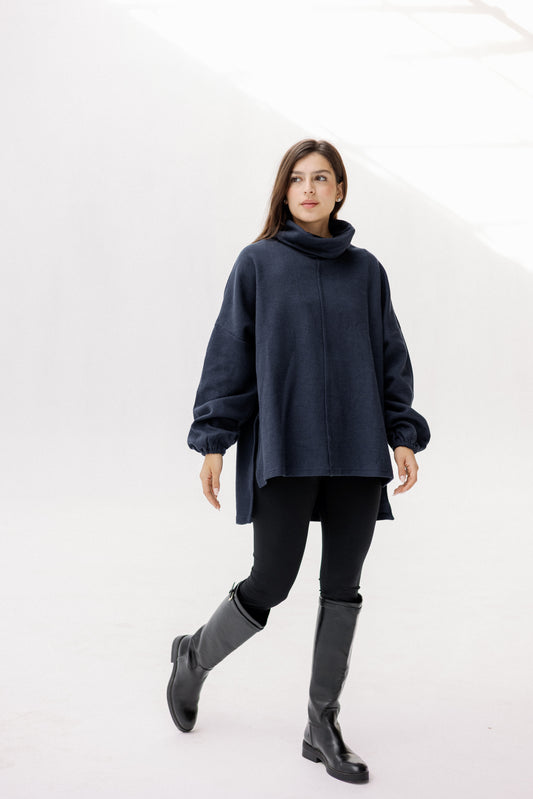 All I Need pullover in Navy