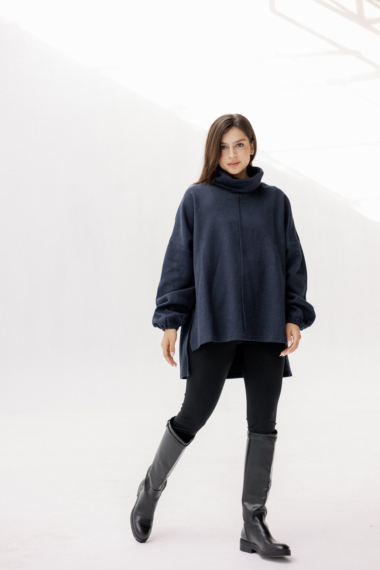 All I Need pullover in Navy