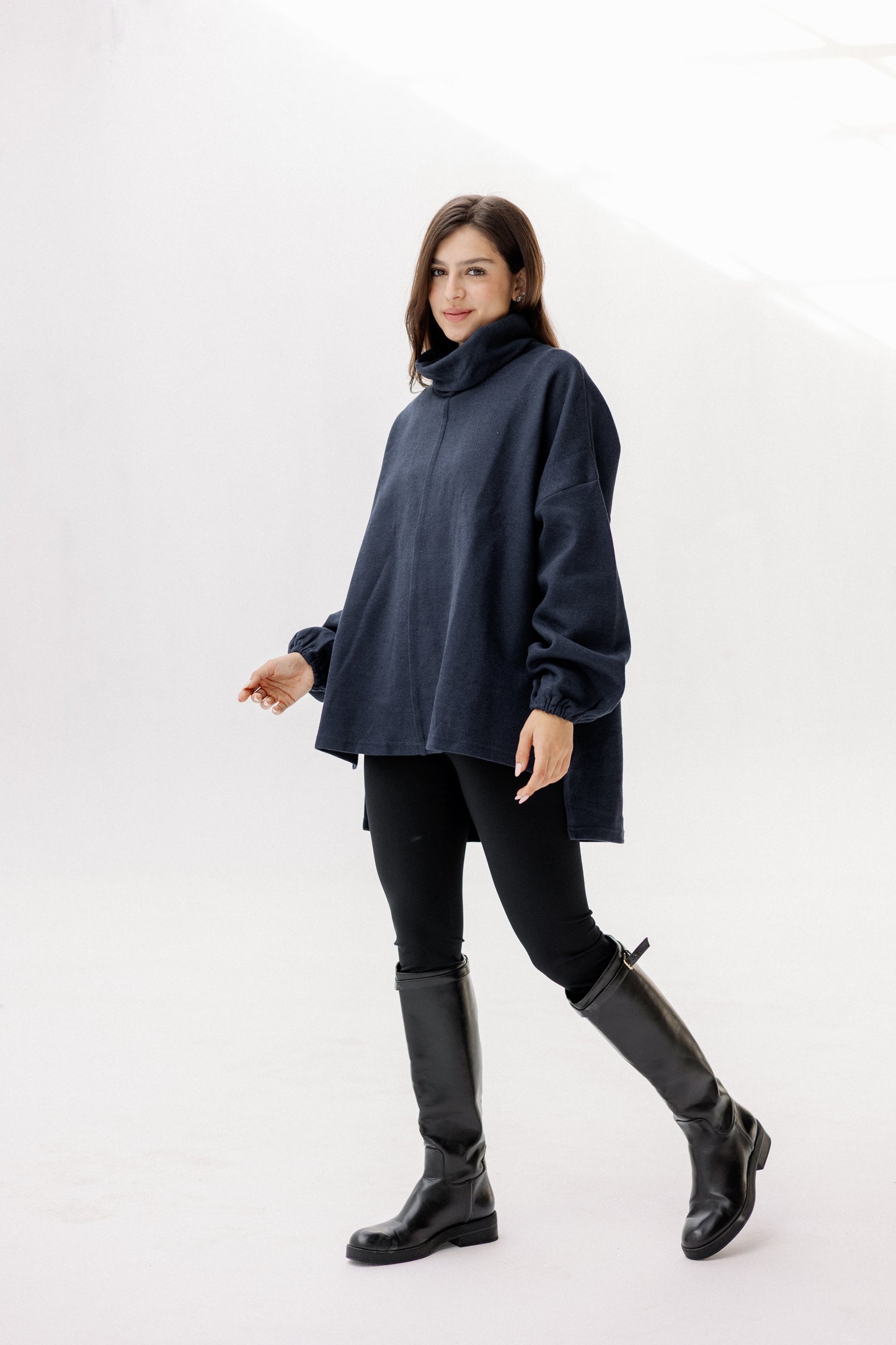 All I Need pullover in Navy