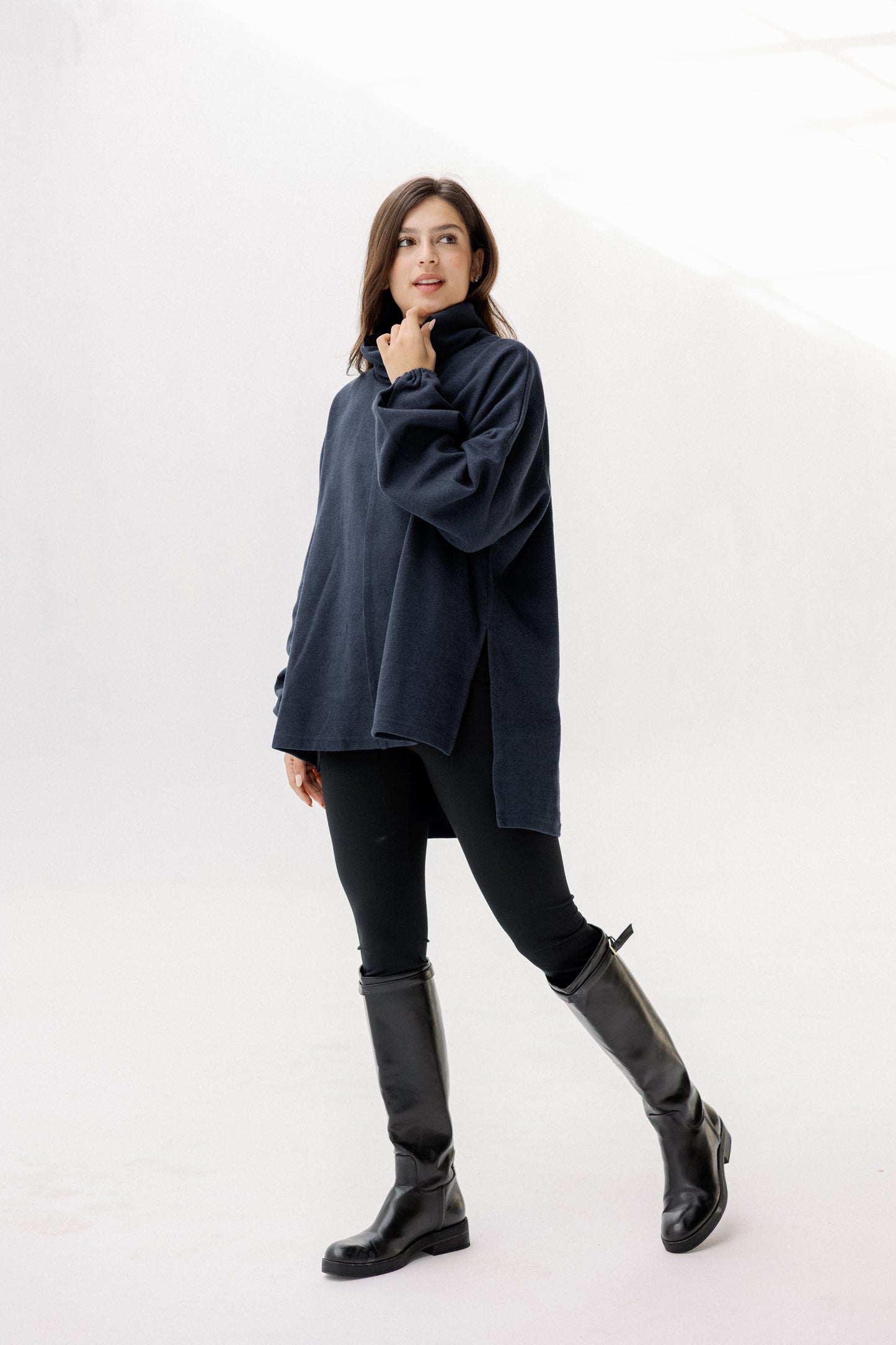 All I Need pullover in Navy