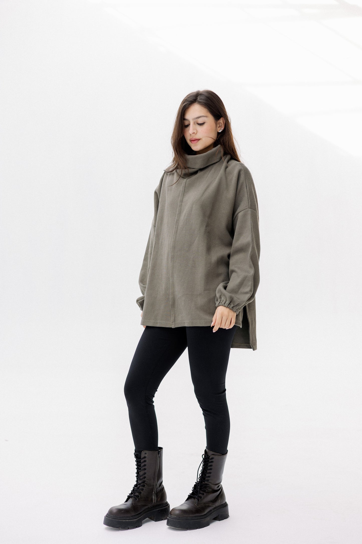 All I Need pullover in olive