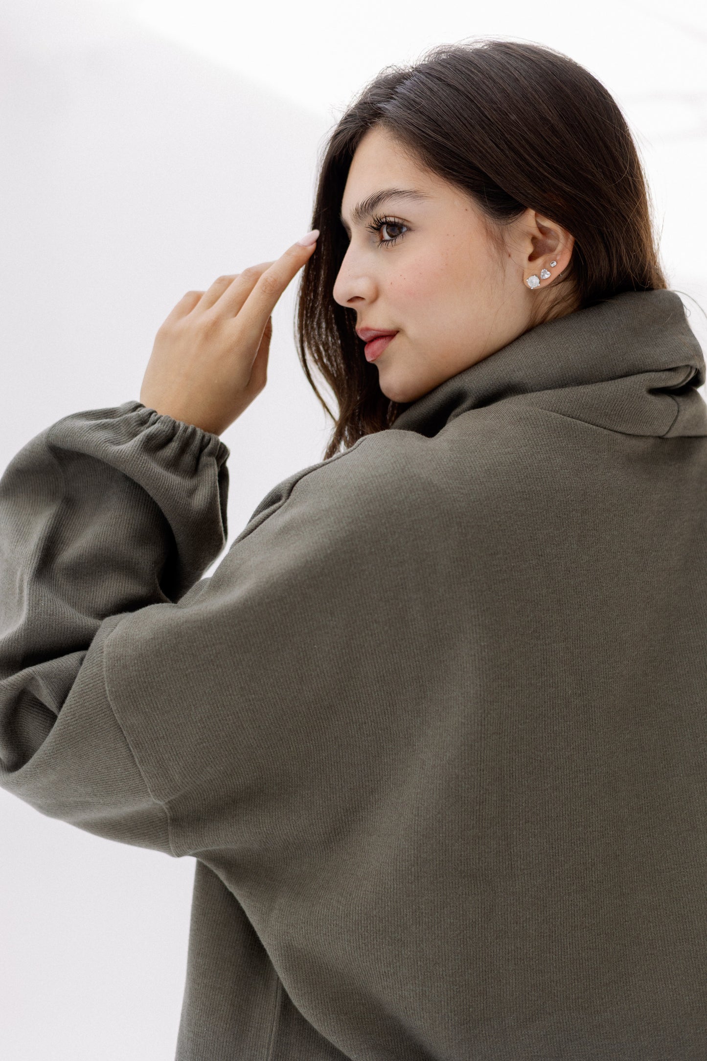 All I Need pullover in olive