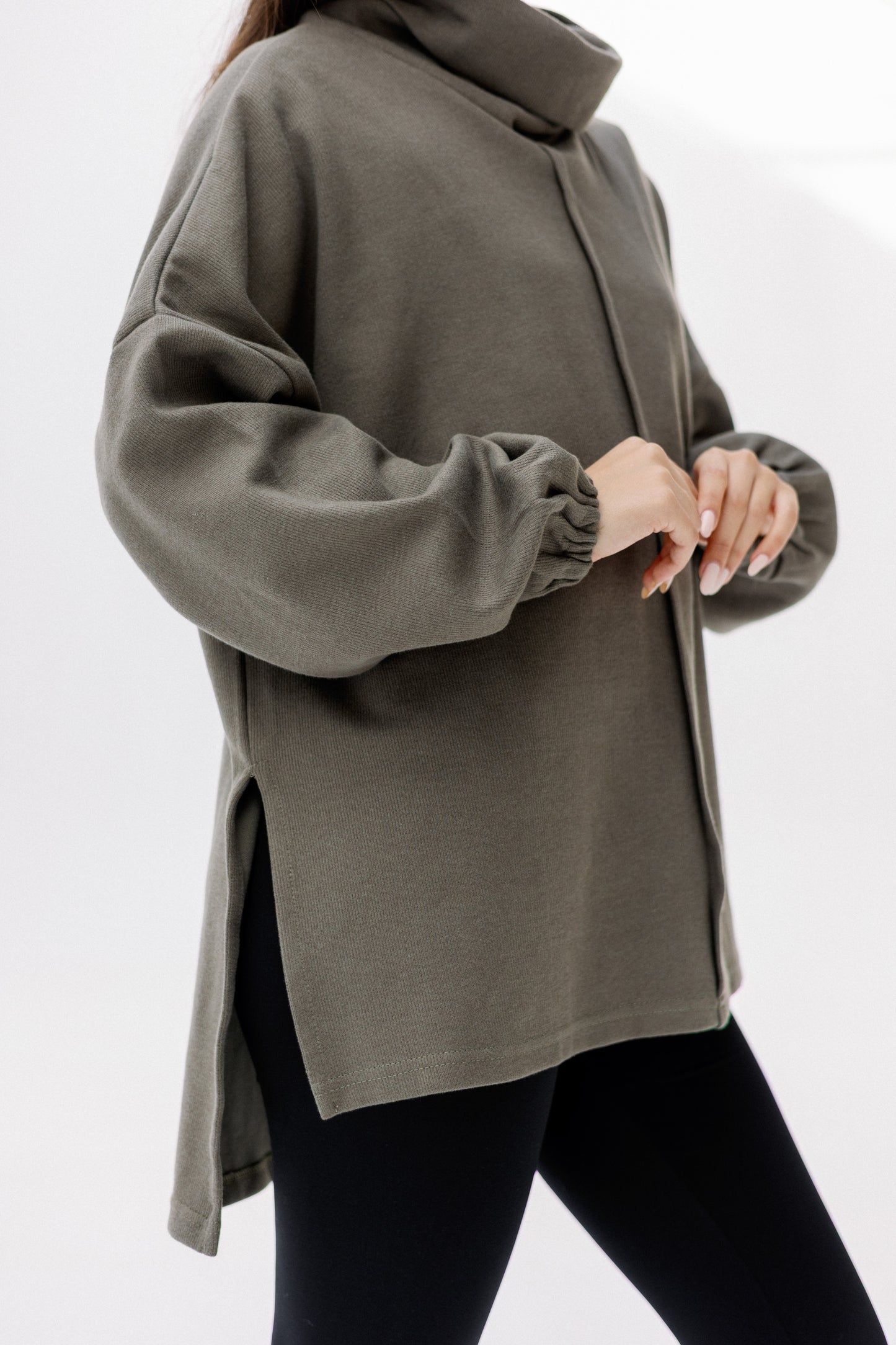 All I Need pullover in olive