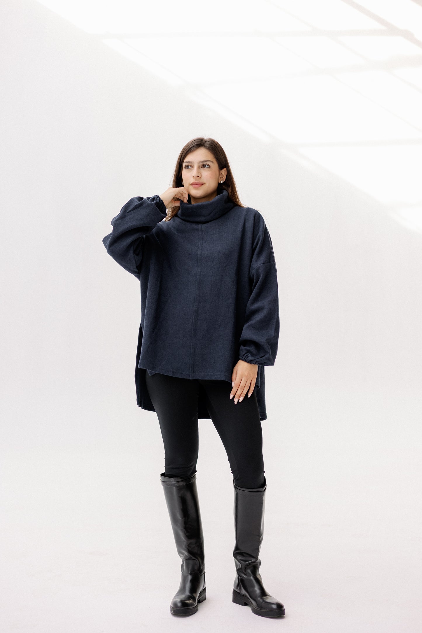 All I Need pullover in Navy