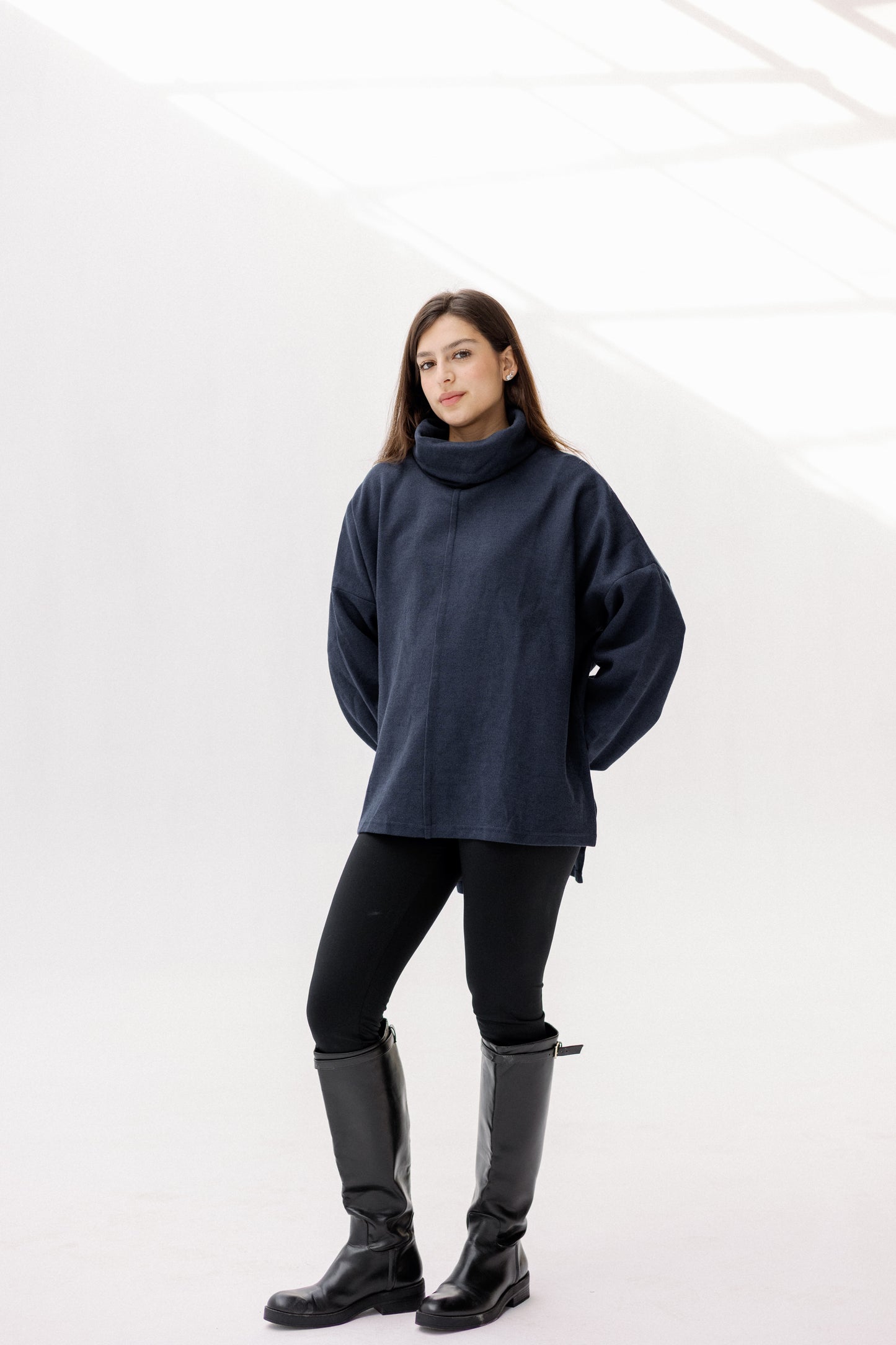 All I Need pullover in Navy